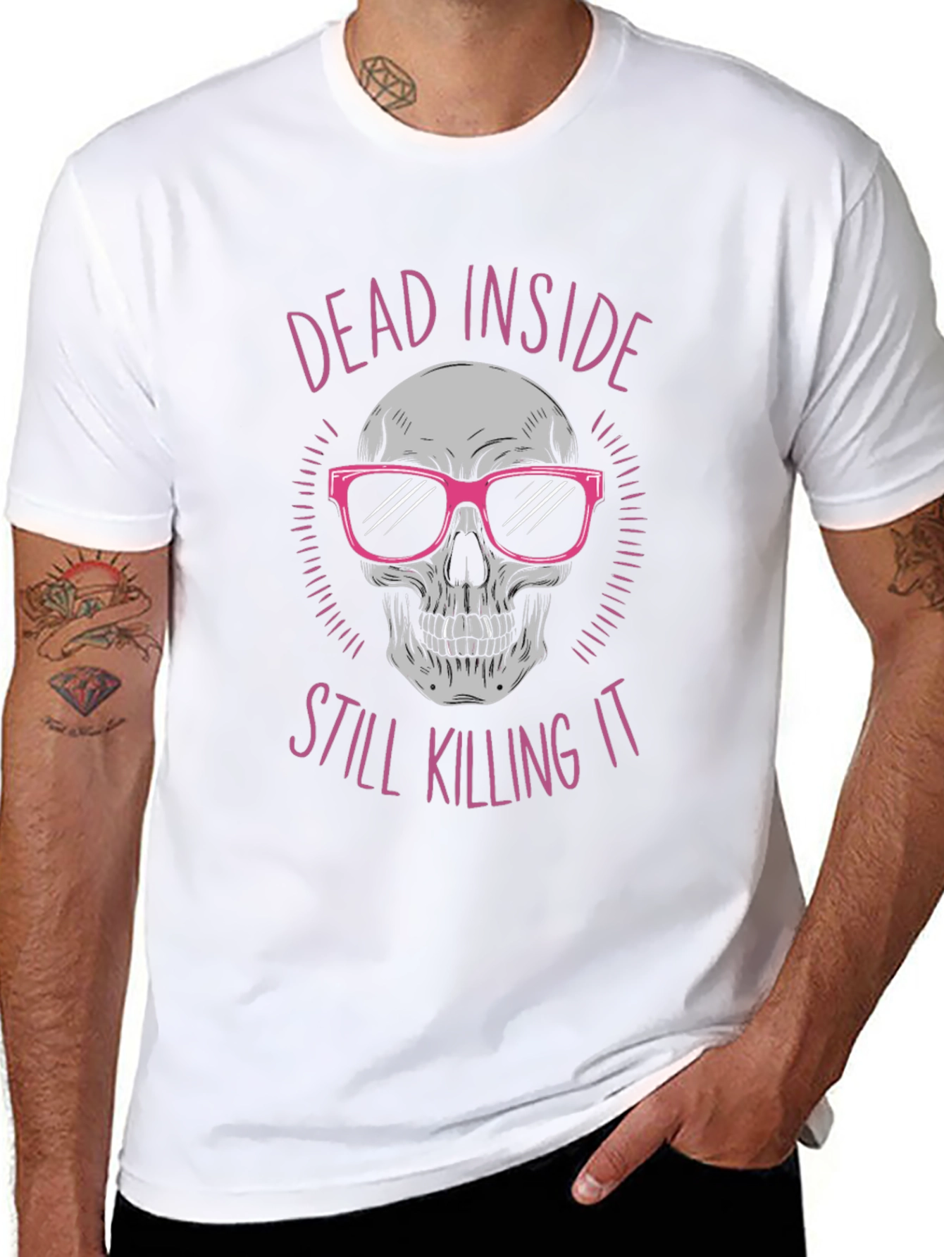 Dead Inside Skull Graphic Tee