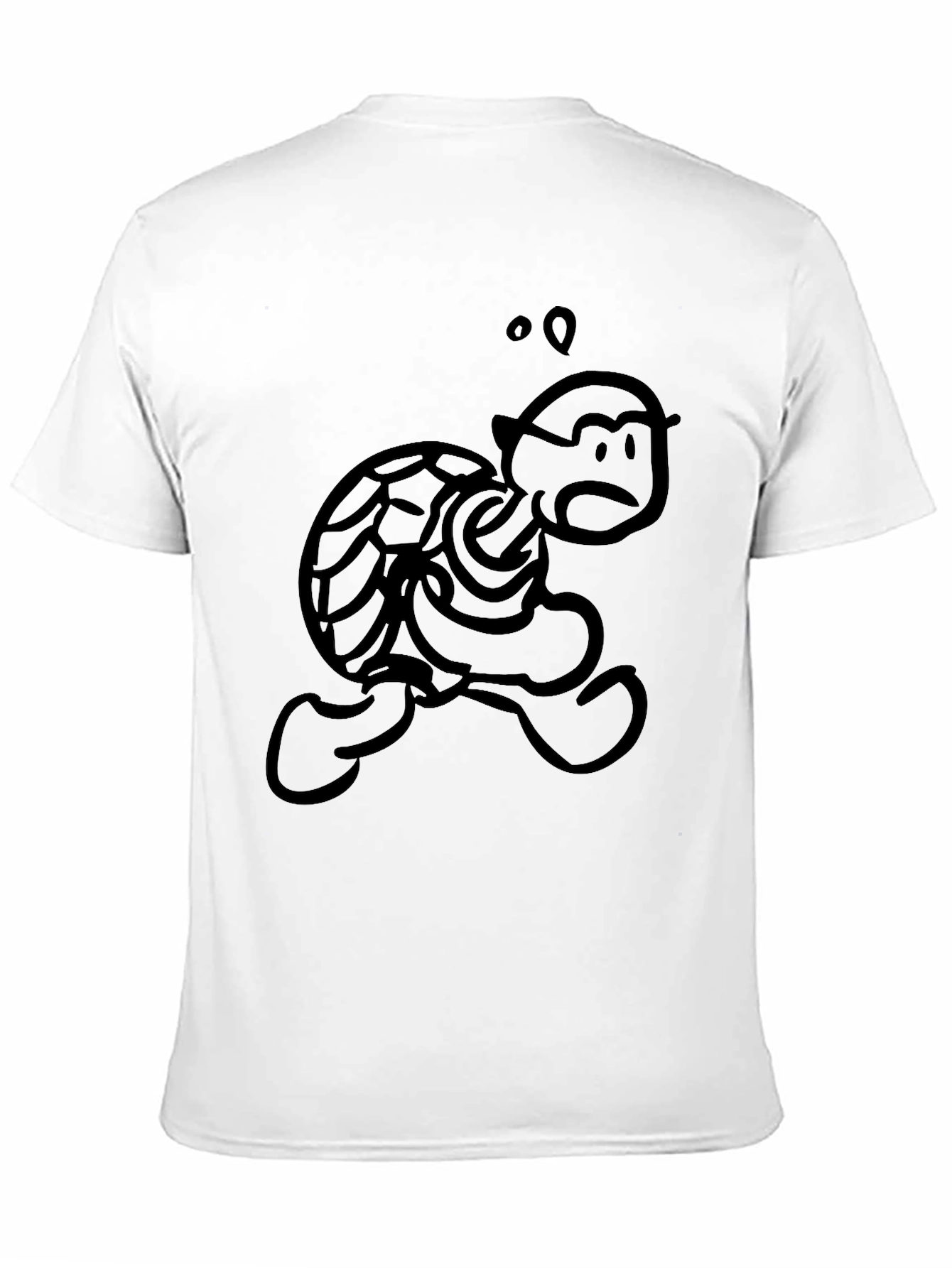 Cartoon Turtle Black T-Shirt