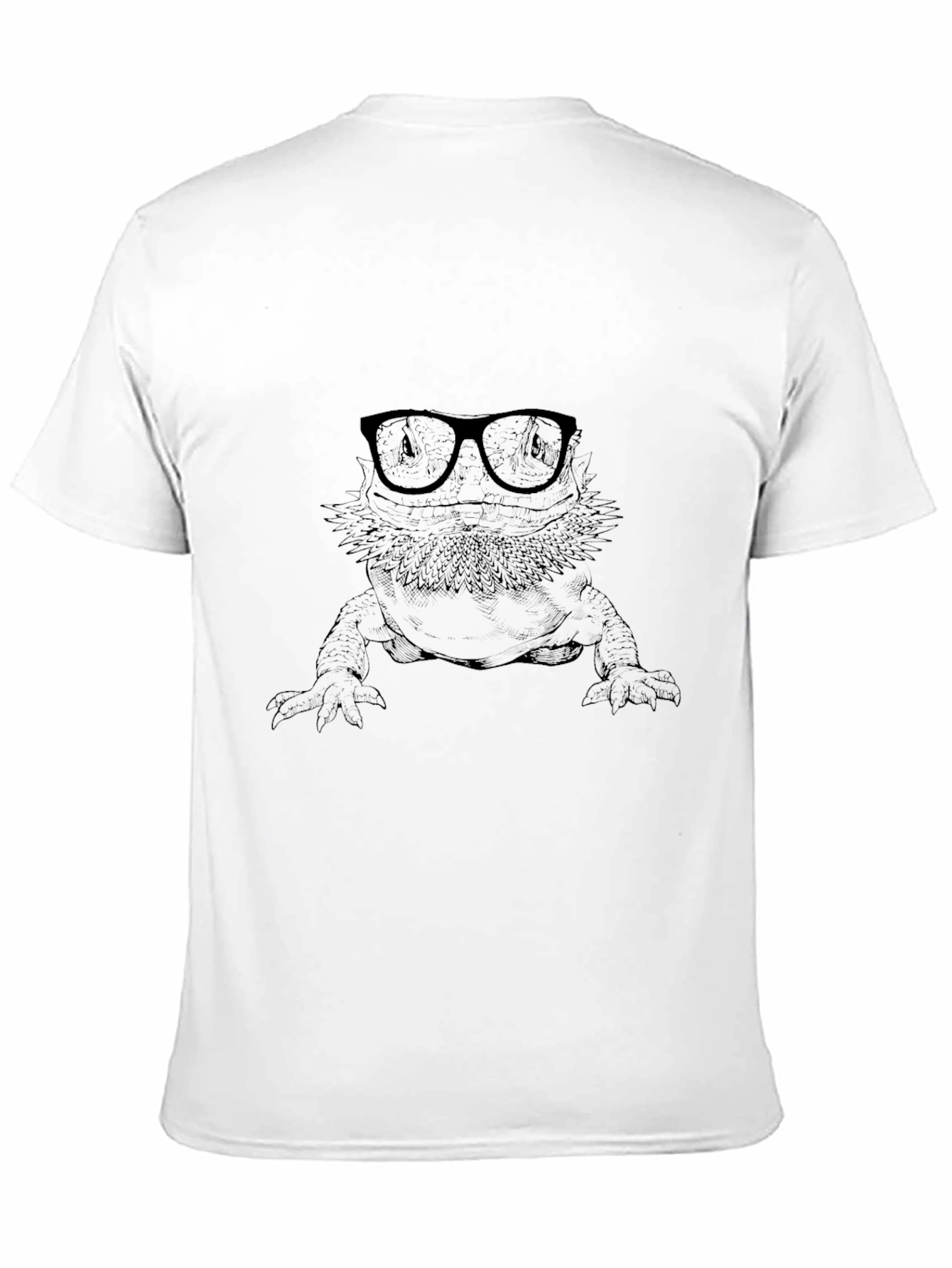 Bearded Dragon in Glasses Graphic Tee
