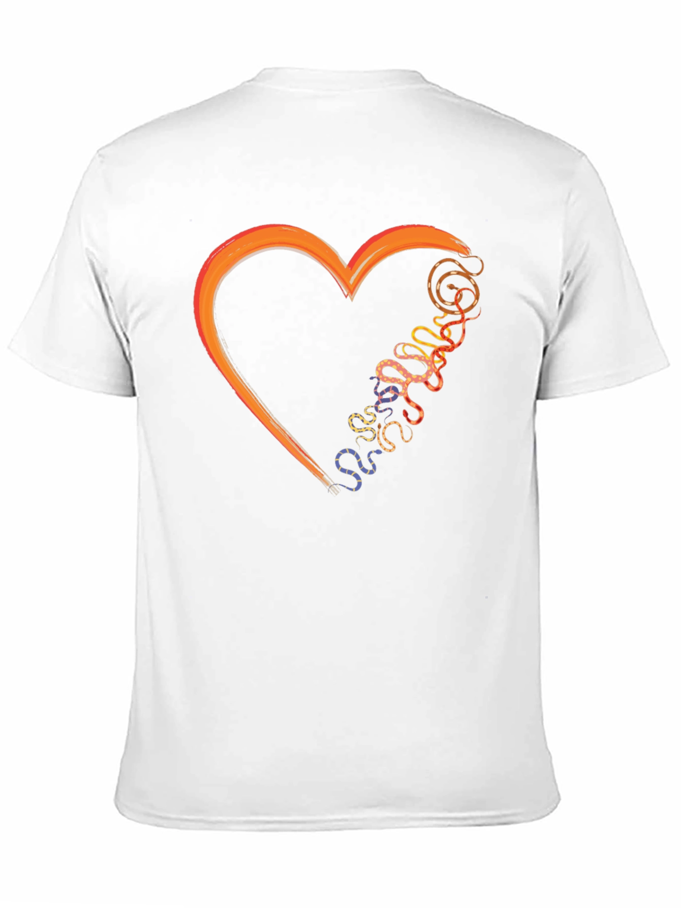 Heart & Snakes Black T-Shirt