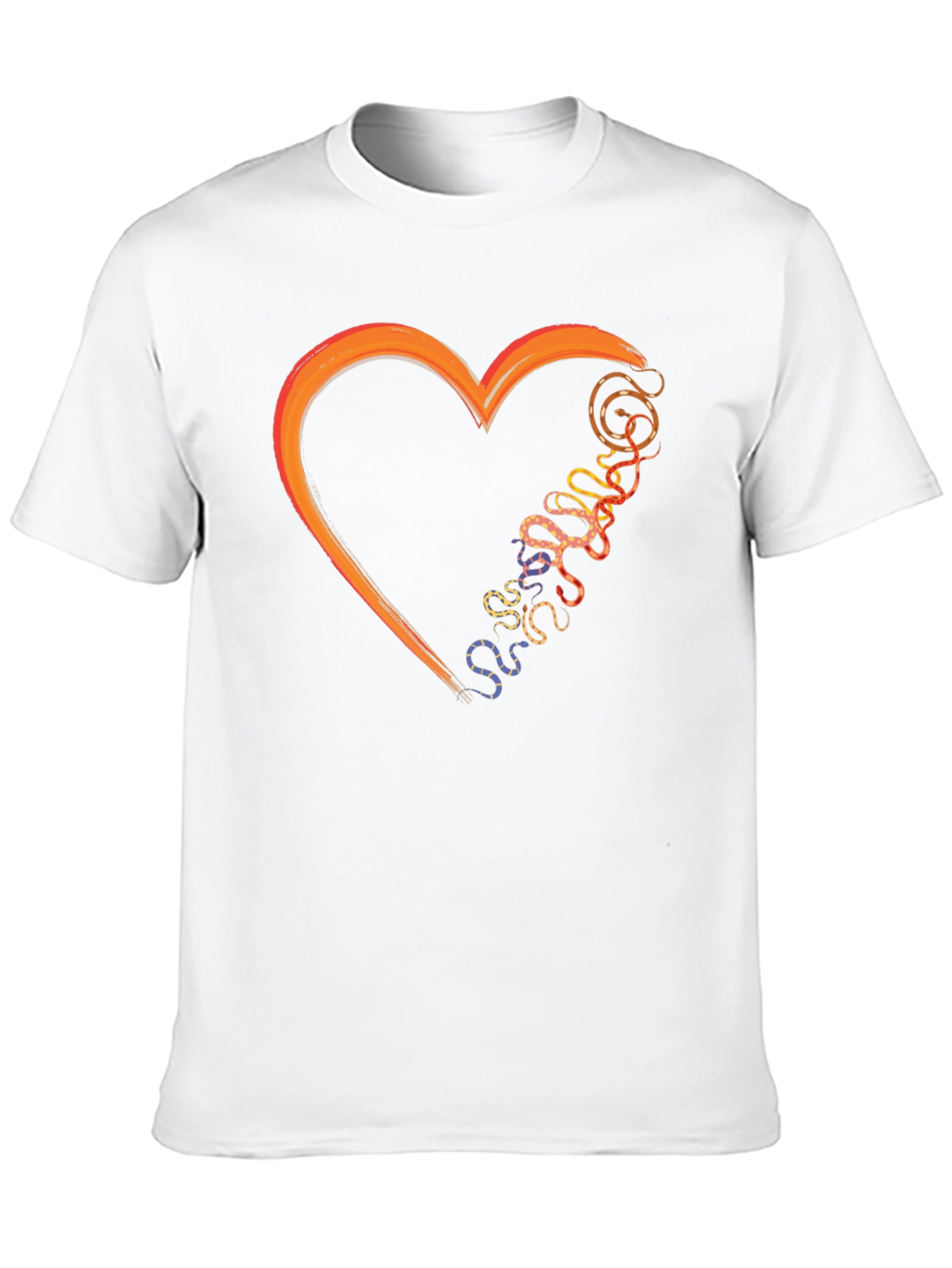 Heart & Snakes Black T-Shirt