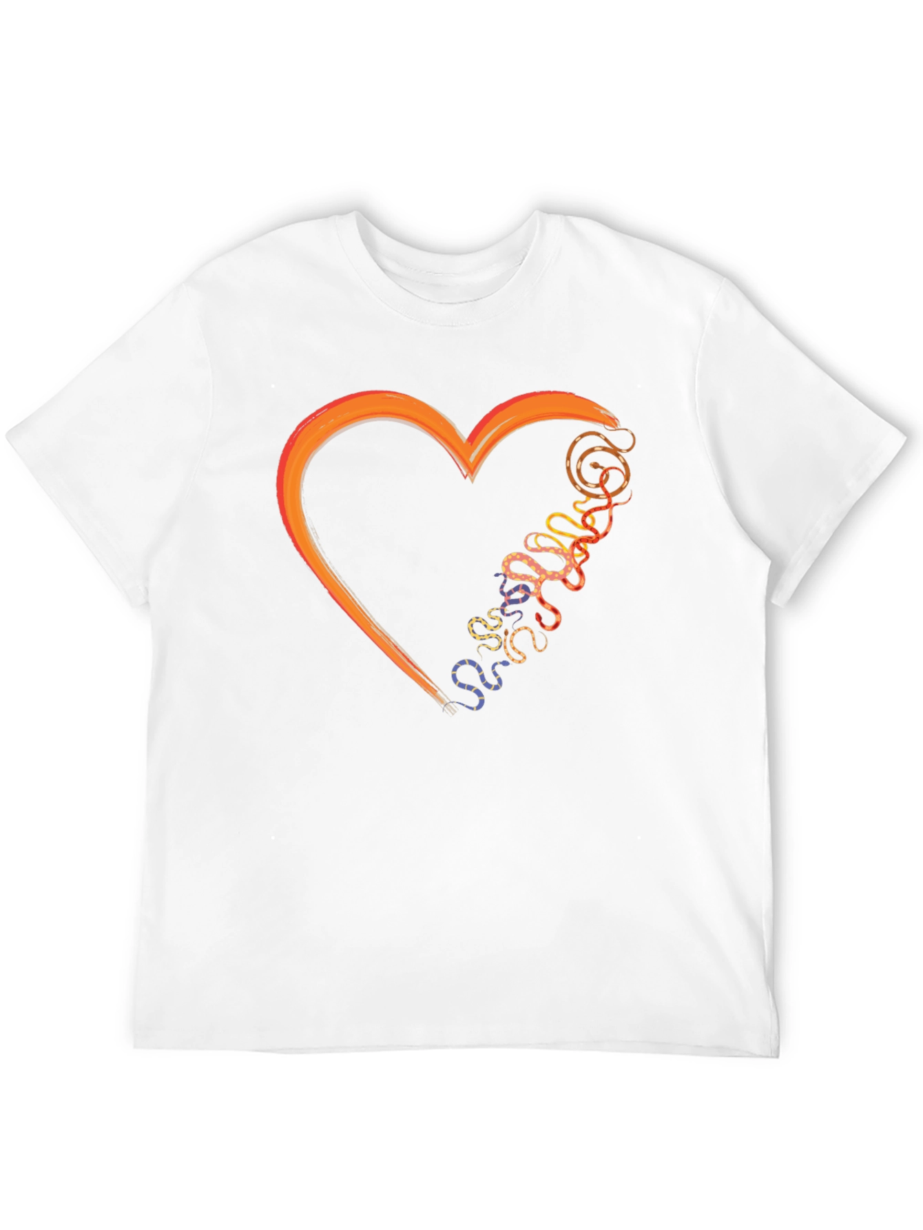 Heart & Snakes Black T-Shirt