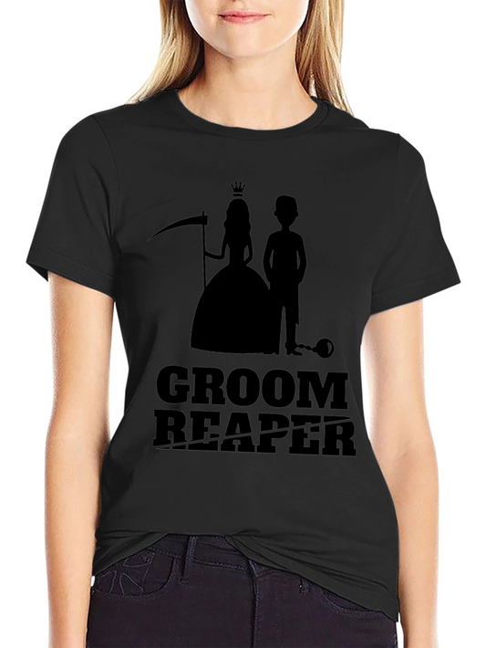 Groom Reaper Graphic Tee - Funny Bachelor Party Shirt