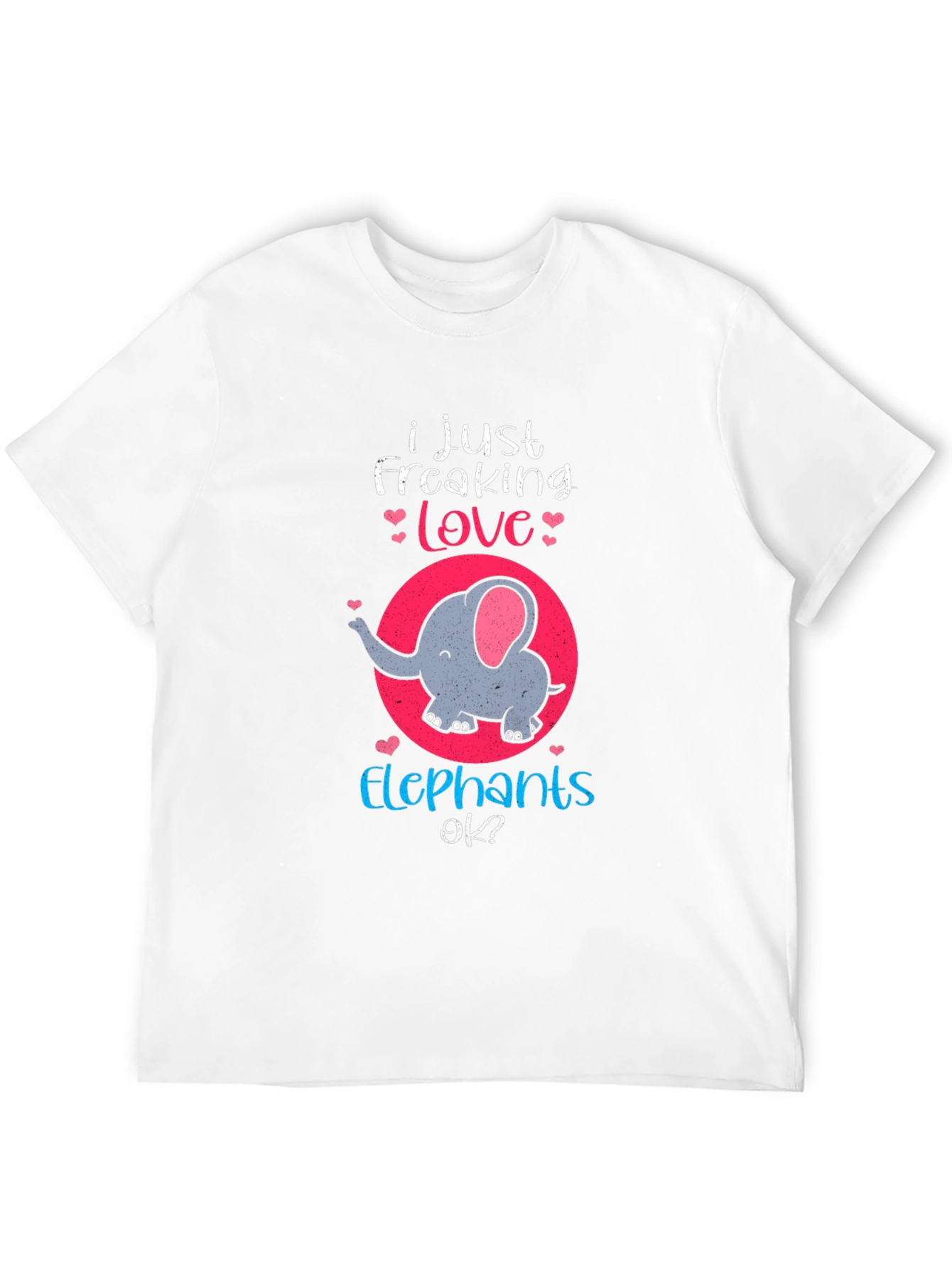 Elephant Lover T-Shirt - Freaking Love Elephants Tee