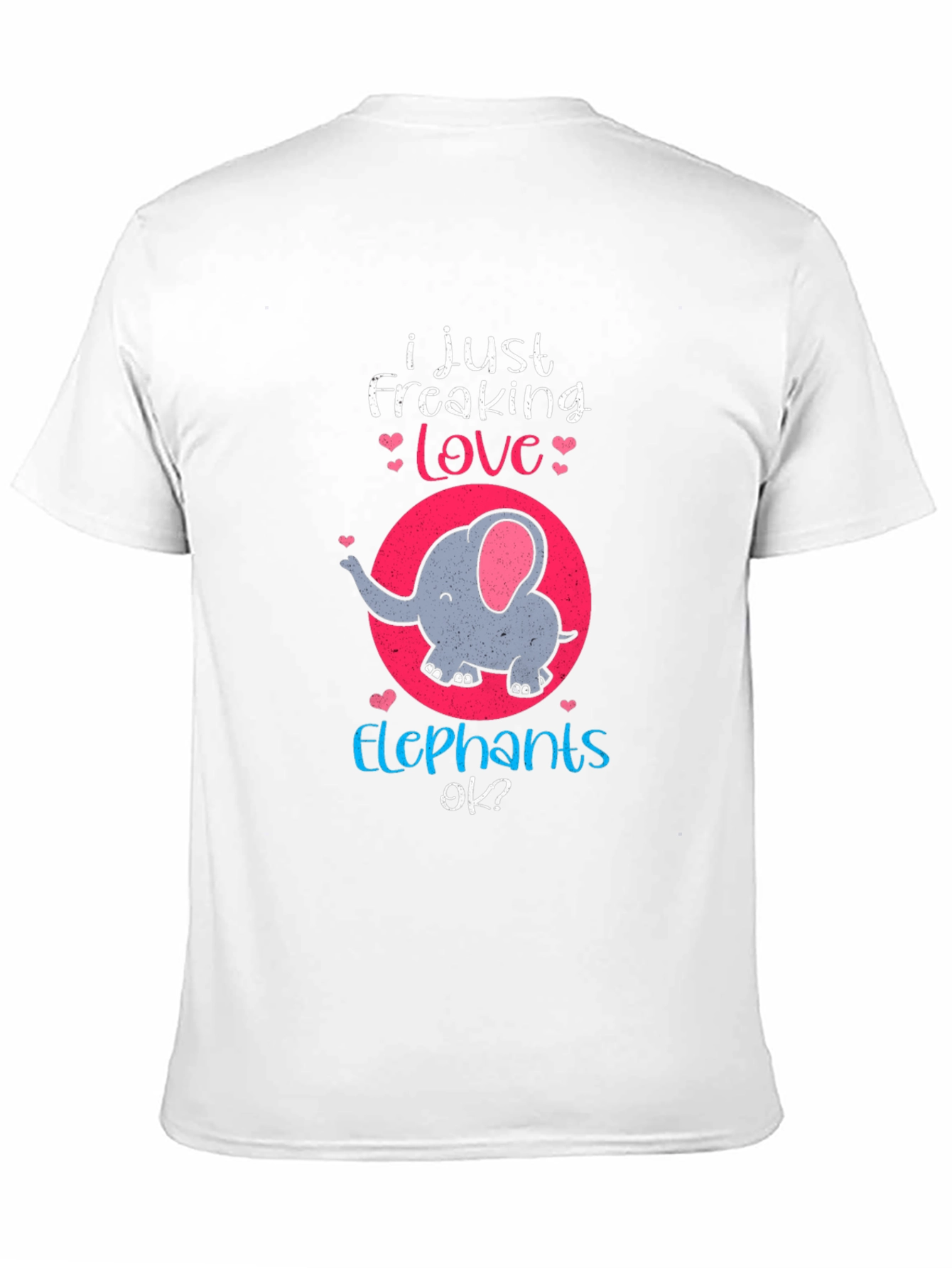 Elephant Lover T-Shirt - Freaking Love Elephants Tee