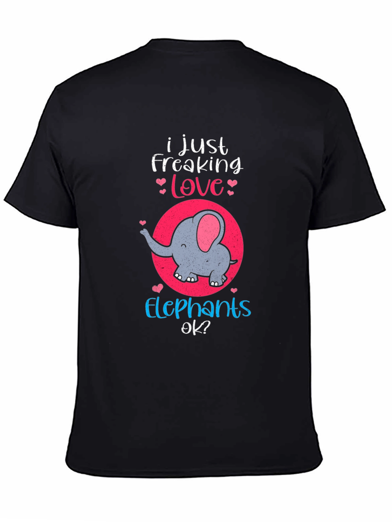 Elephant Lover T-Shirt - Freaking Love Elephants Tee