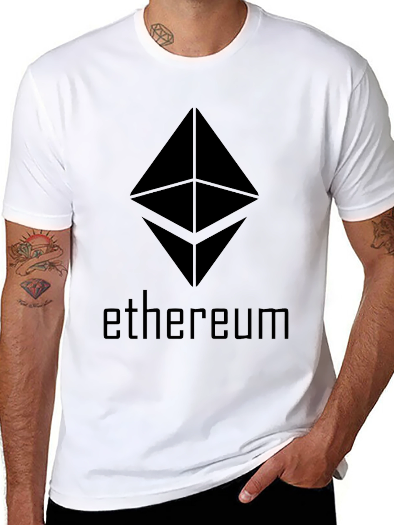 Ethereum Crypto Black T-Shirt - Modern Style