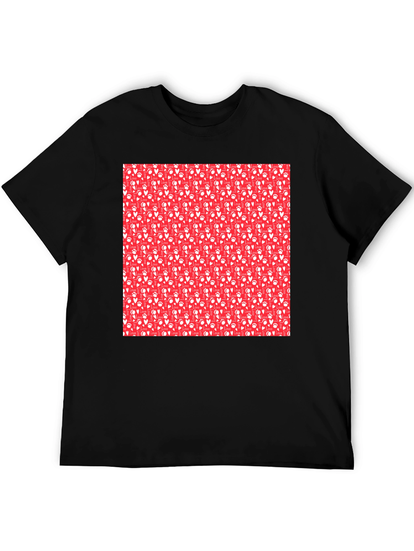 Love Paw Patterned T-Shirt