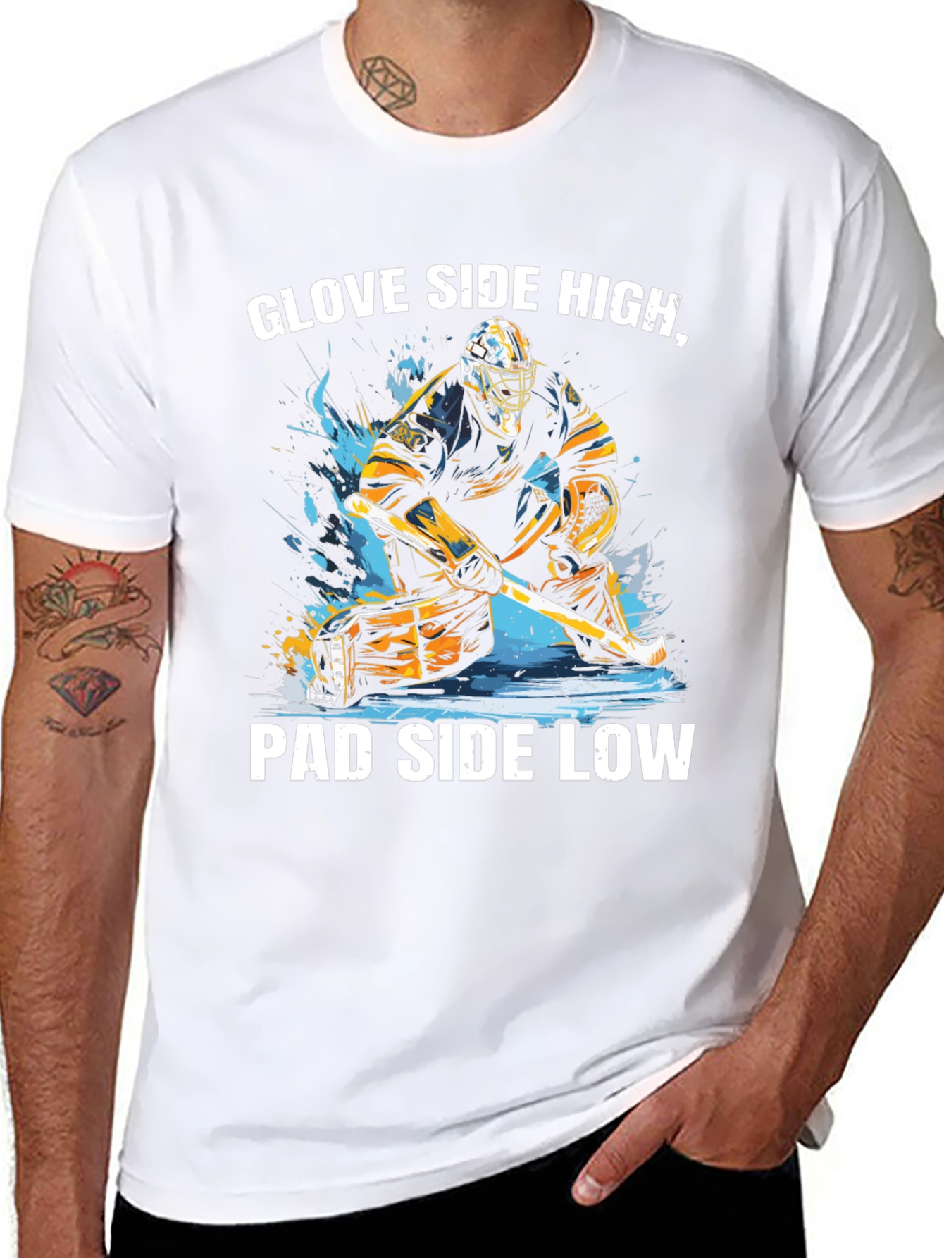 Glove Side High Hockey Graphic T-Shirt
