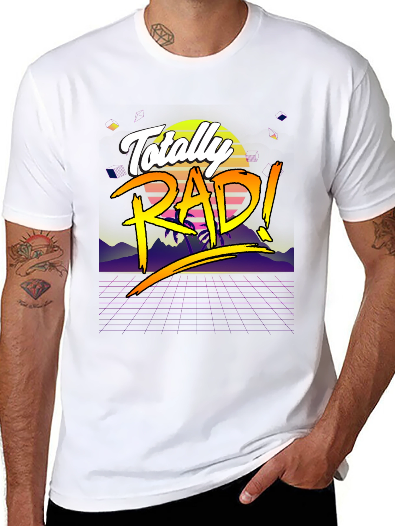 Totally Rad 80s Style Retro T-Shirt