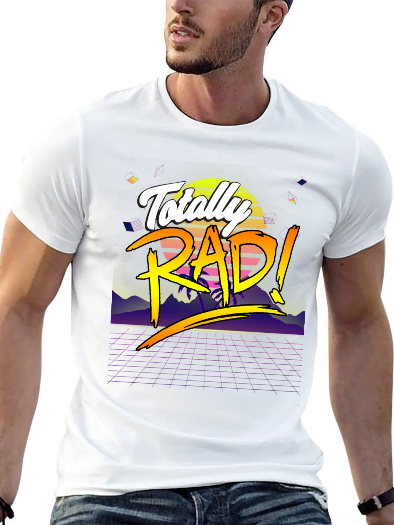 Totally Rad 80s Style Retro T-Shirt