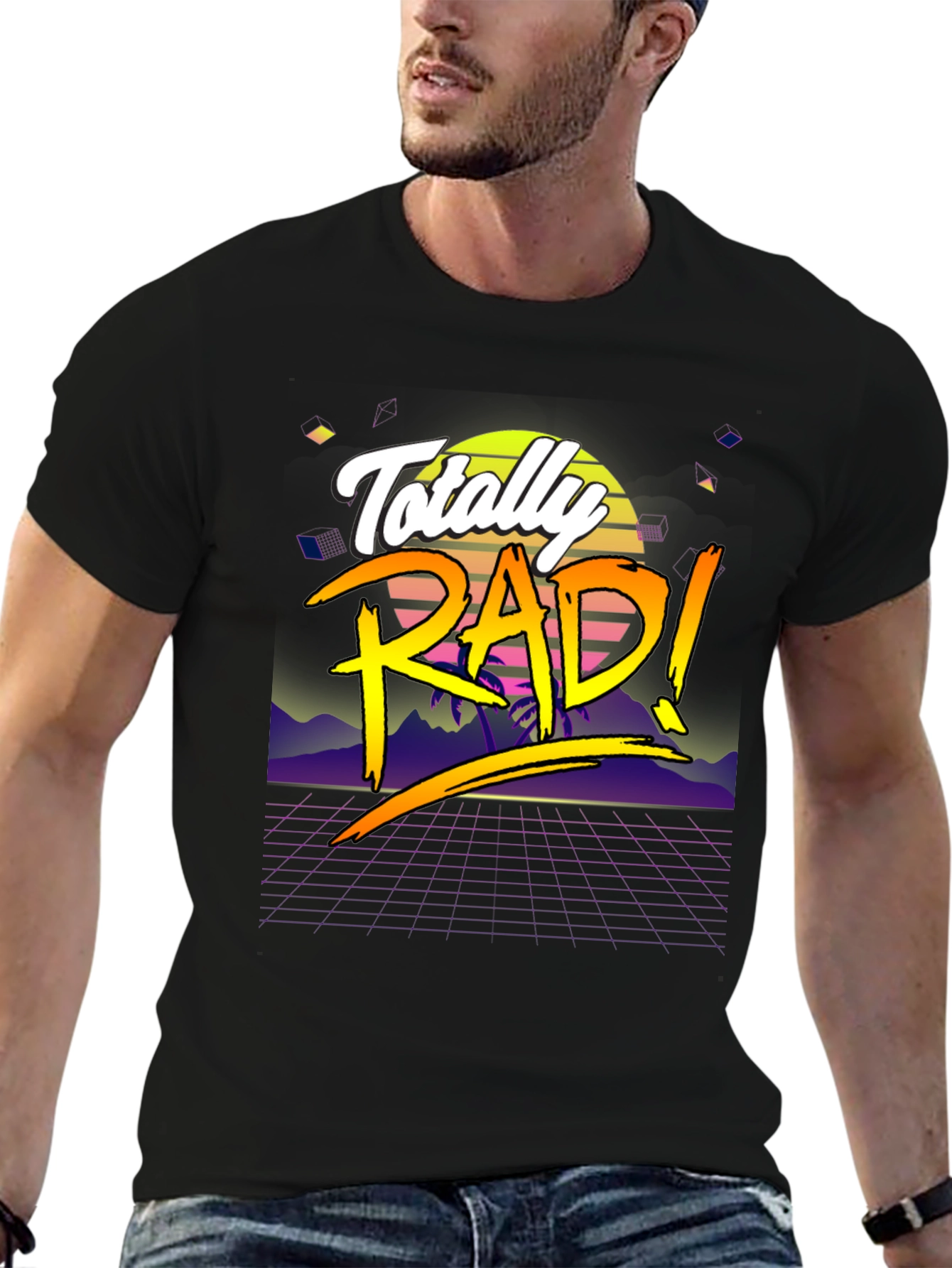 Totally Rad 80s Style Retro T-Shirt