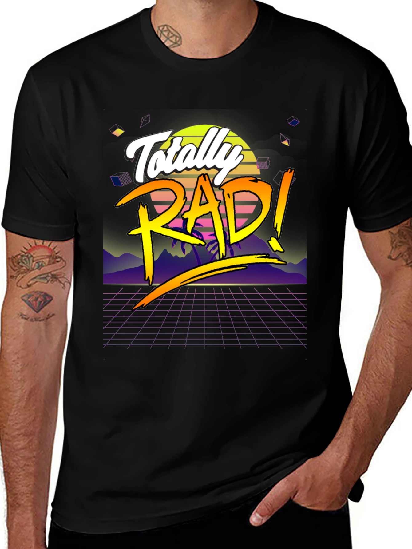 Totally Rad 80s Style Retro T-Shirt