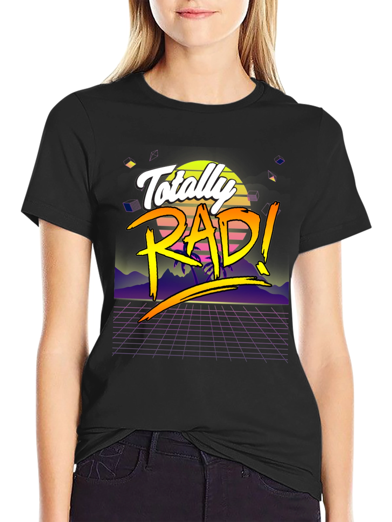 Totally Rad 80s Style Retro T-Shirt