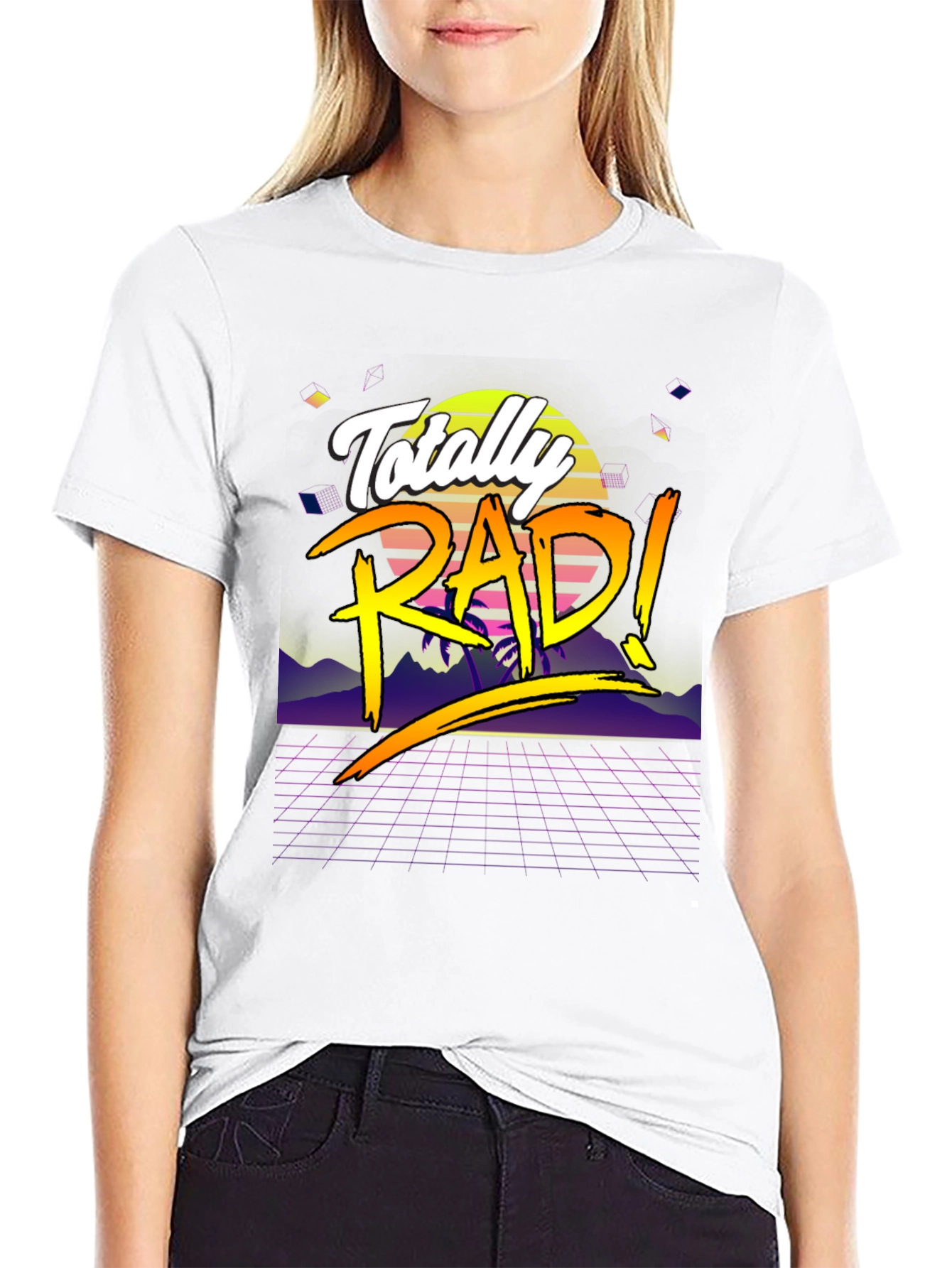 Totally Rad 80s Style Retro T-Shirt