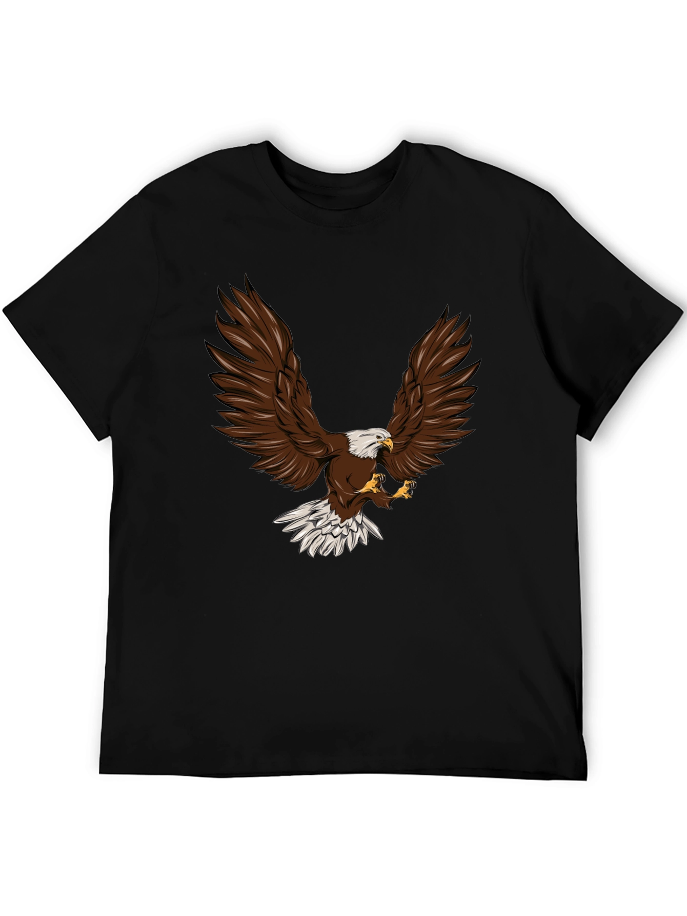 Bold Eagle Graphic Print Crew Neck T-Shirt