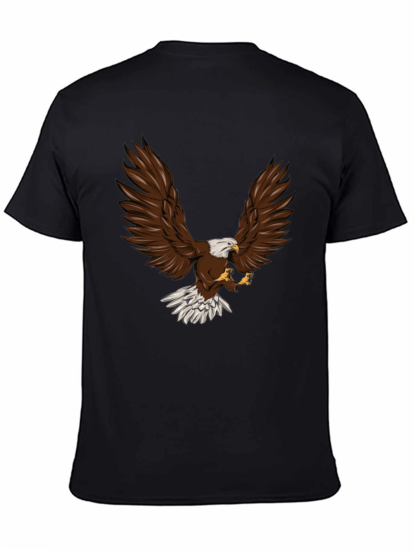 Bold Eagle Graphic Print Crew Neck T-Shirt