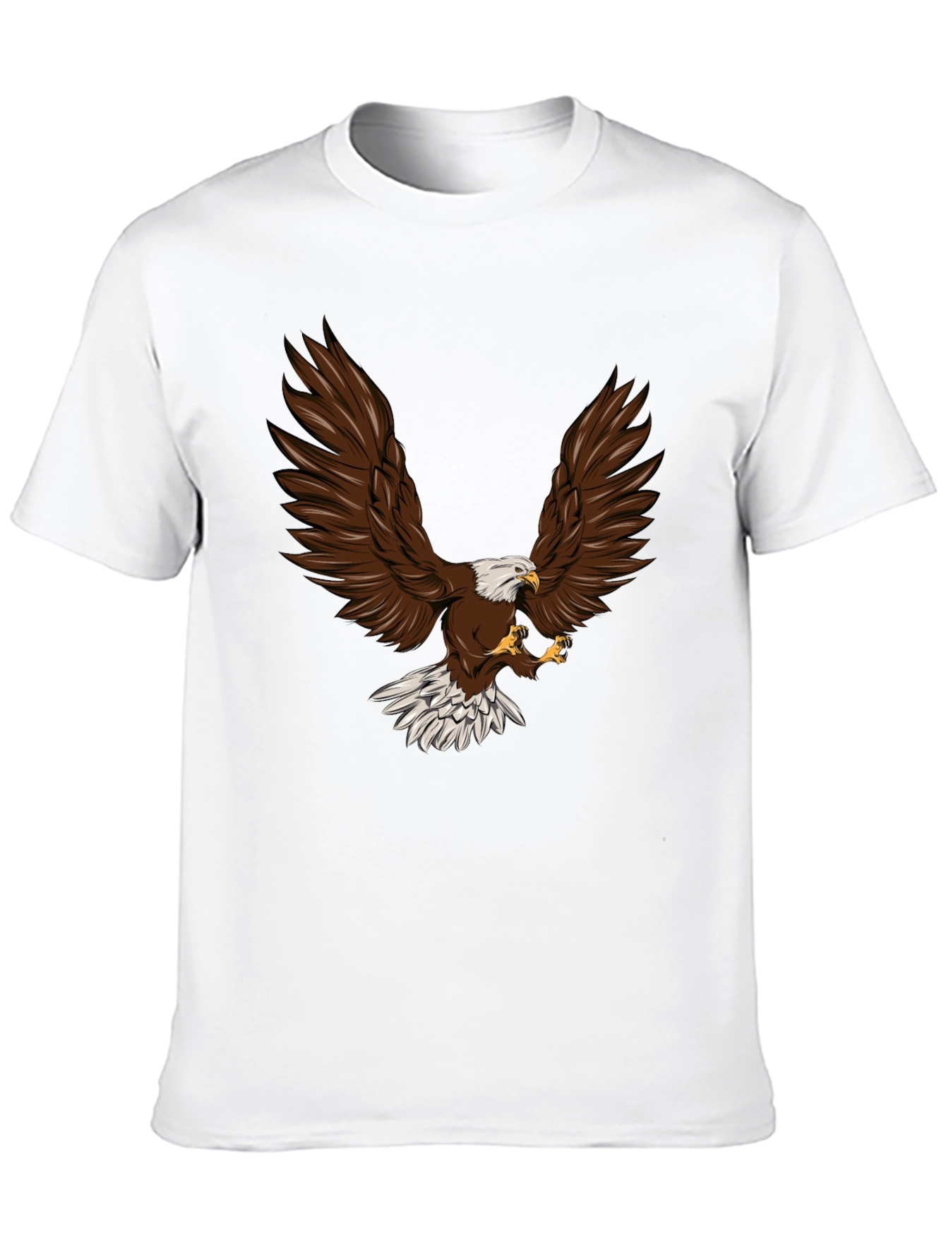 Bold Eagle Graphic Print Crew Neck T-Shirt