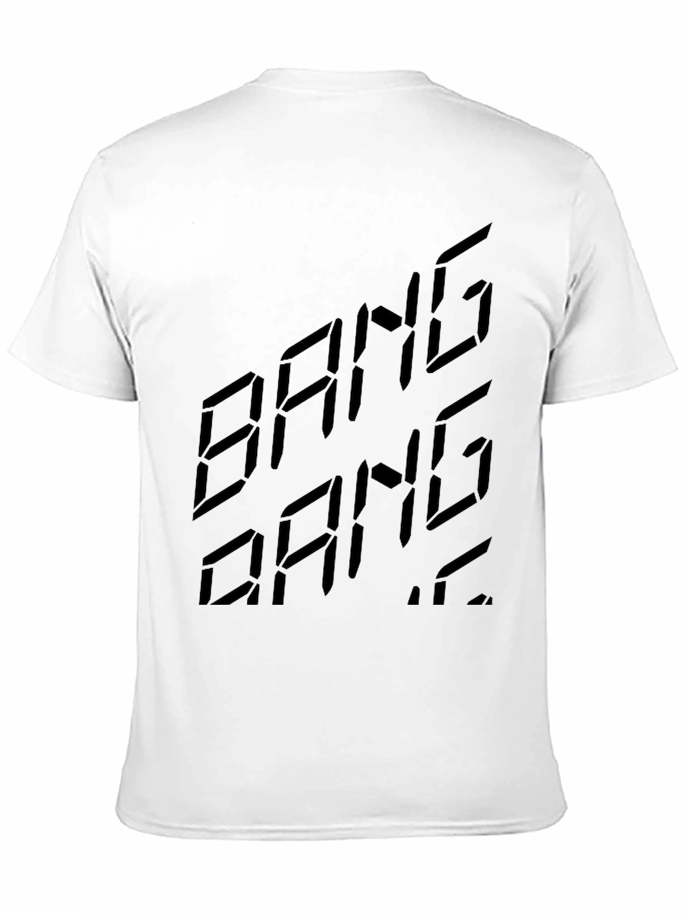 Bang Bang Graphic Print Black T-Shirt