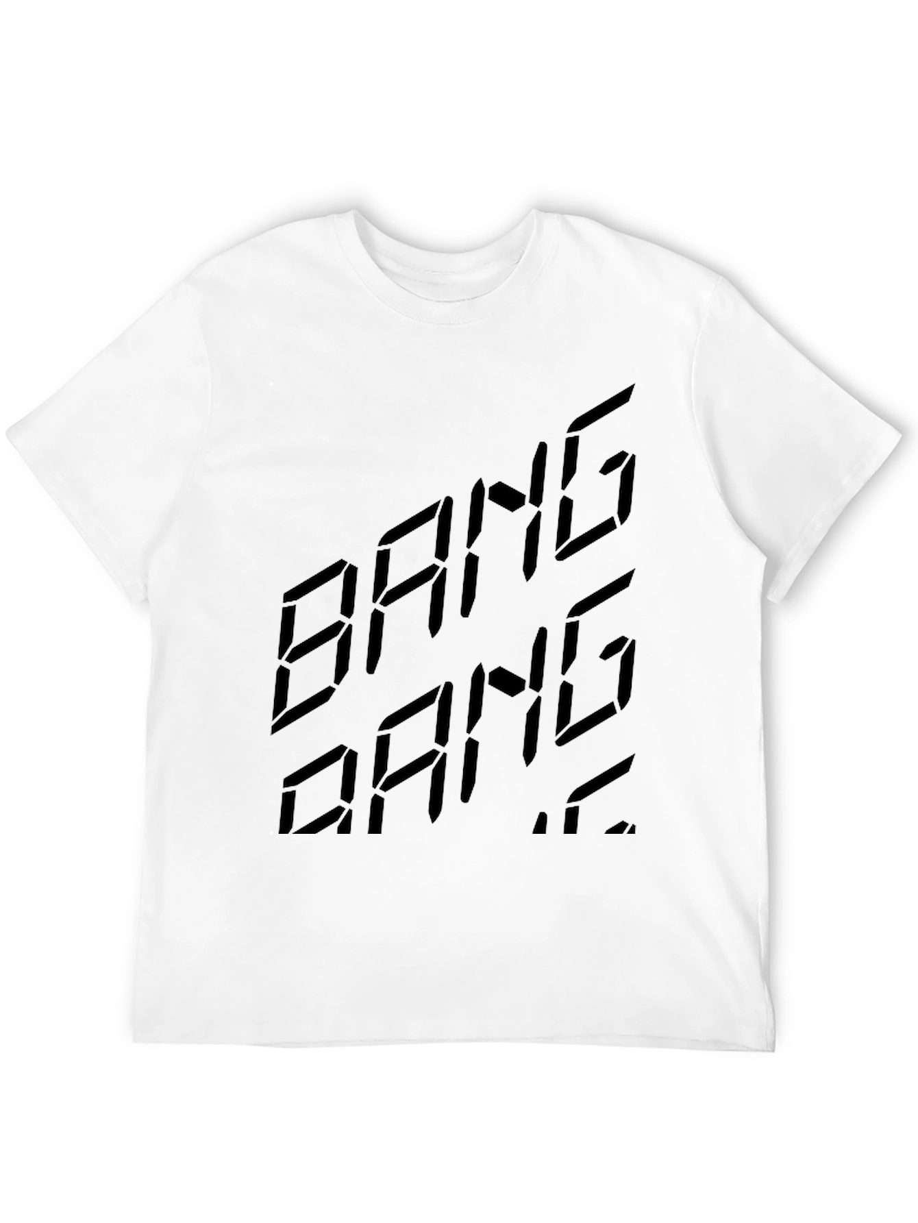 Bang Bang Graphic Print Black T-Shirt
