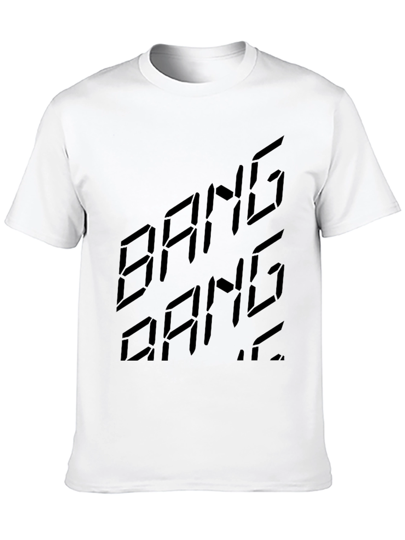 Bang Bang Graphic Print Black T-Shirt