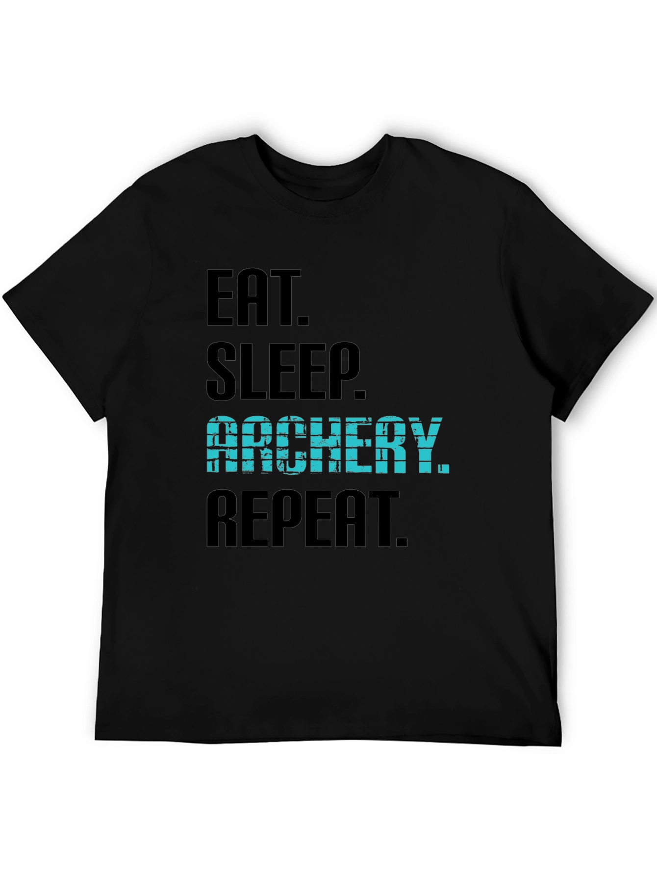 Eat Sleep Archery Repeat Black T-Shirt