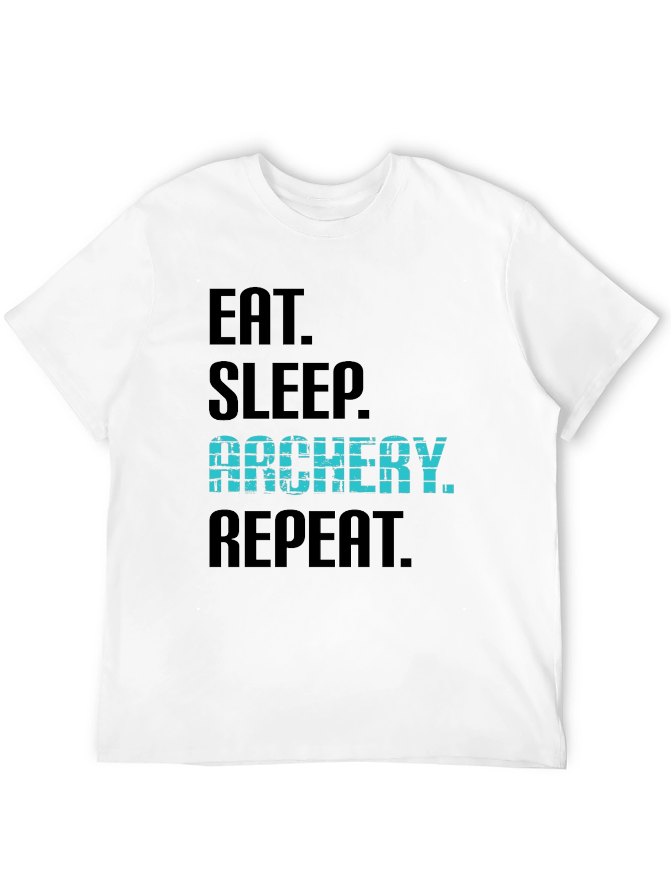 Eat Sleep Archery Repeat Black T-Shirt