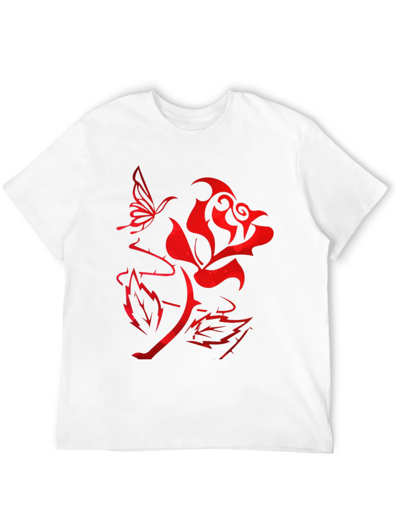 Tribal Rose & Butterfly Graphic Tee