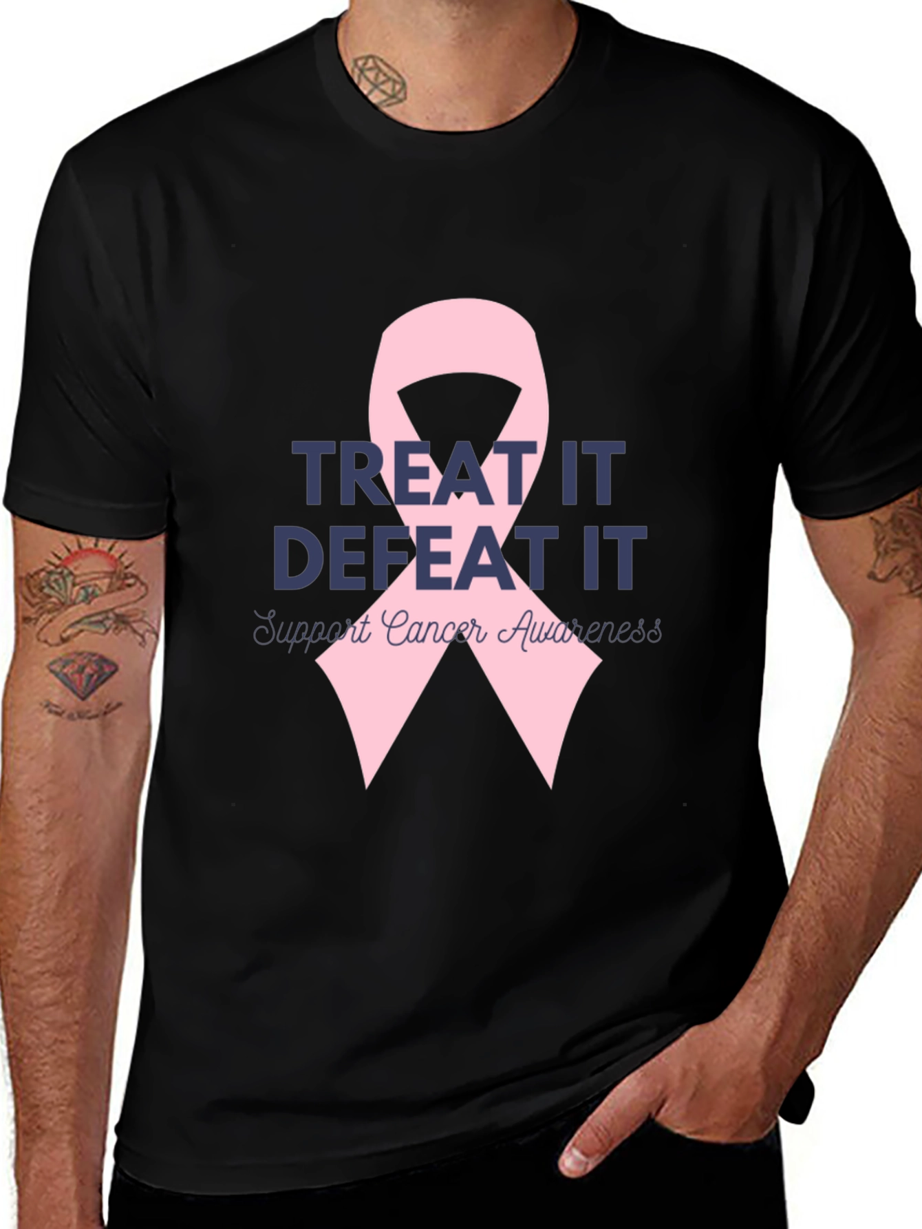Cancer Awareness T-Shirt: Treat & Defeat