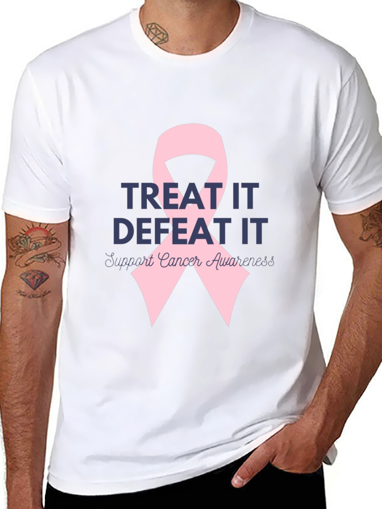 Cancer Awareness T-Shirt: Treat & Defeat