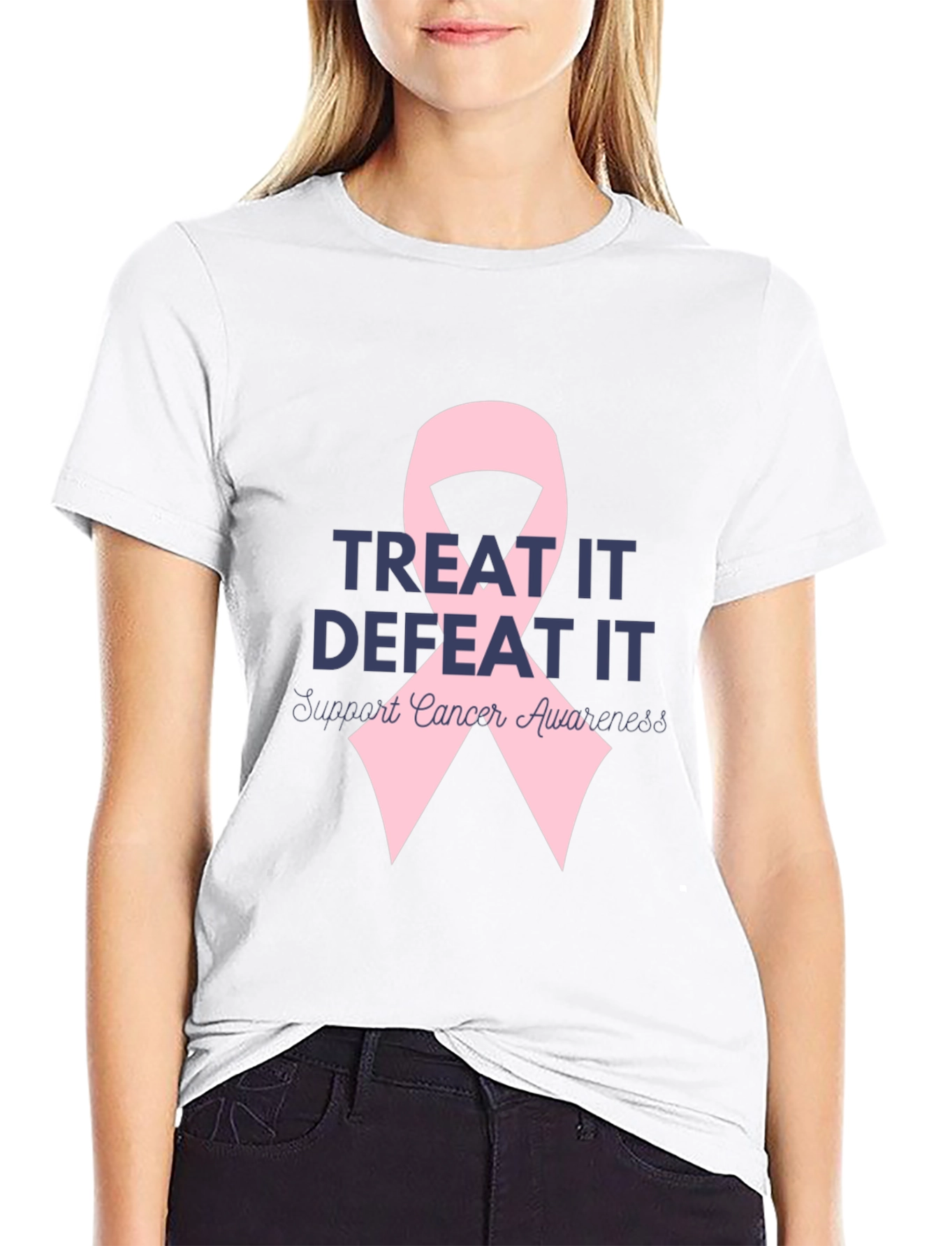 Cancer Awareness T-Shirt: Treat & Defeat