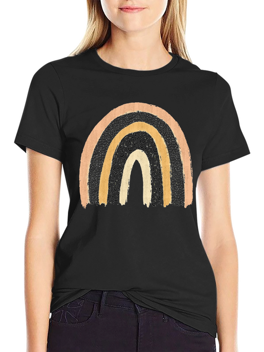 Boho Rainbow Graphic Tee - Stylish & Comfortable