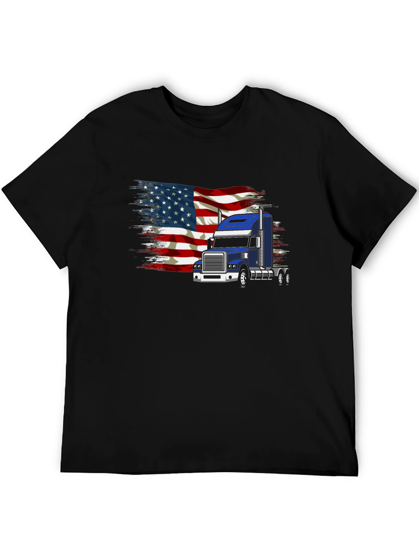 American Flag Trucker T-Shirt
