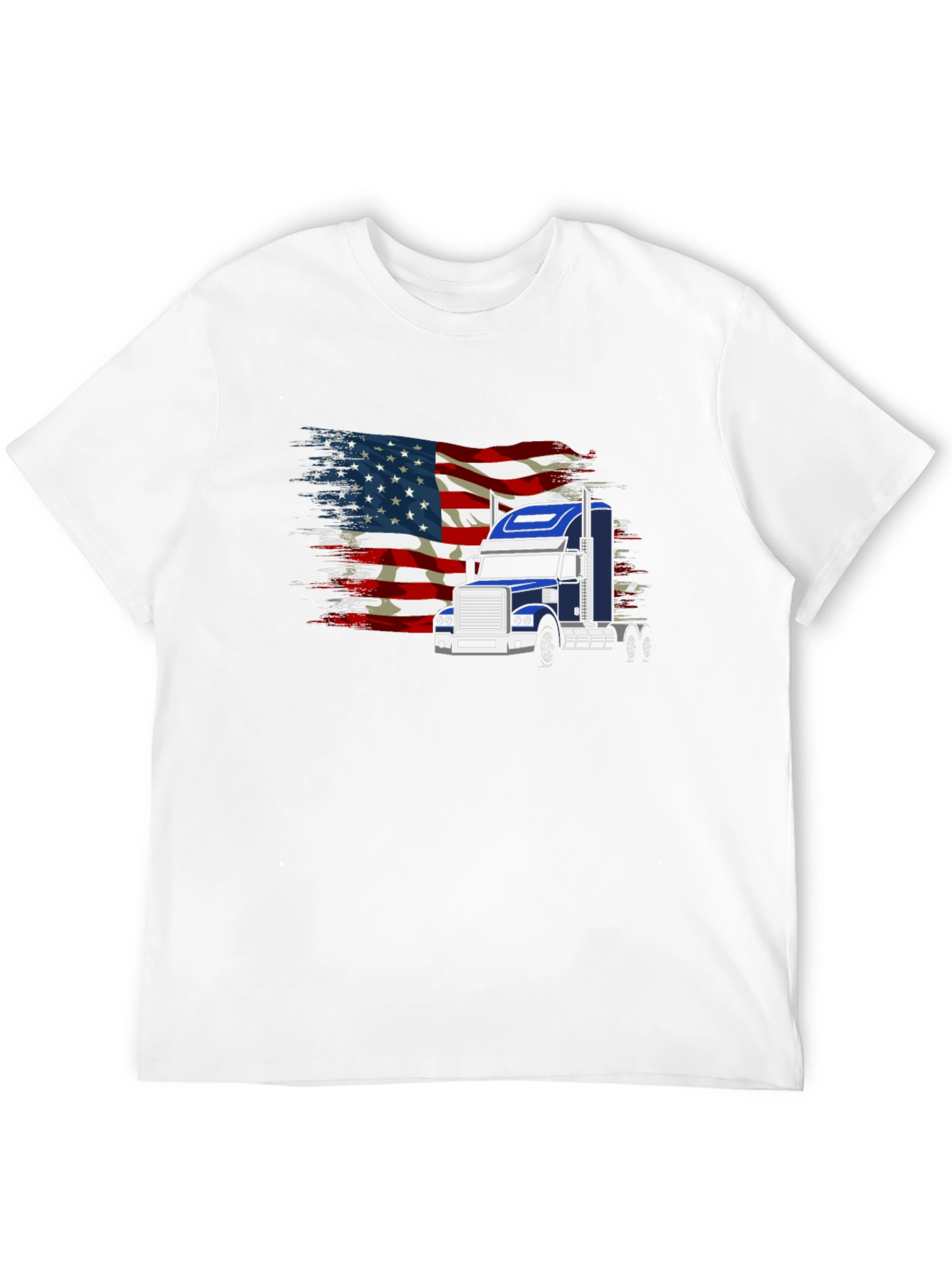 American Flag Trucker T-Shirt