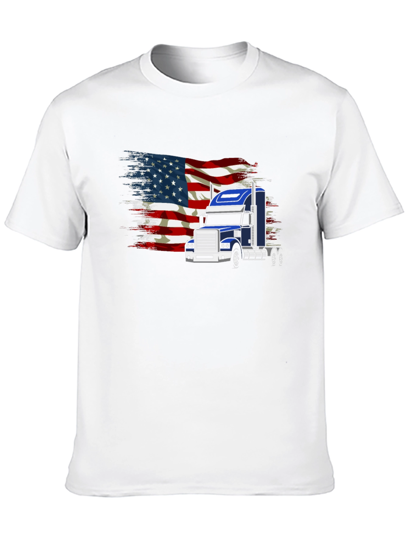 American Flag Trucker T-Shirt