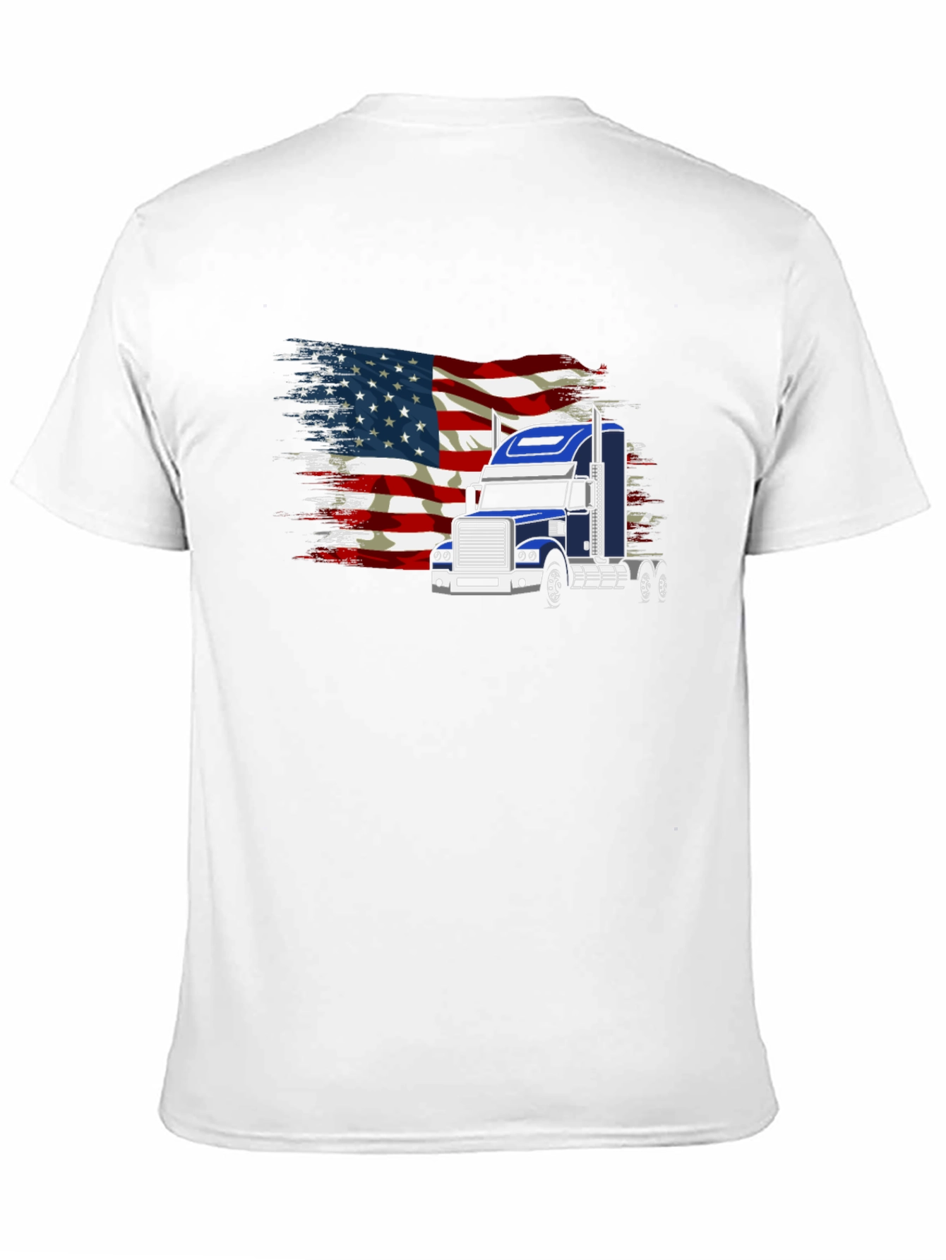 American Flag Trucker T-Shirt