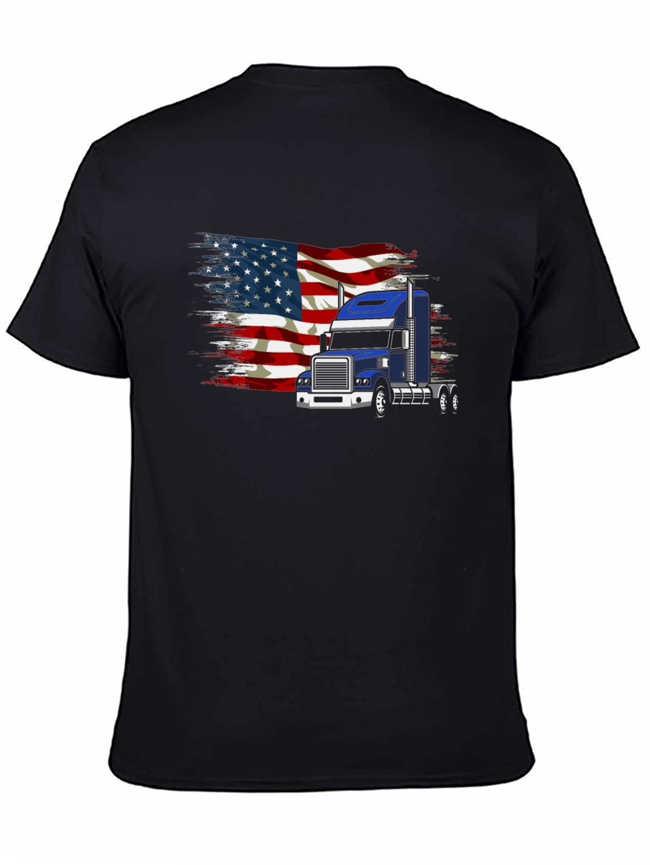 American Flag Trucker T-Shirt