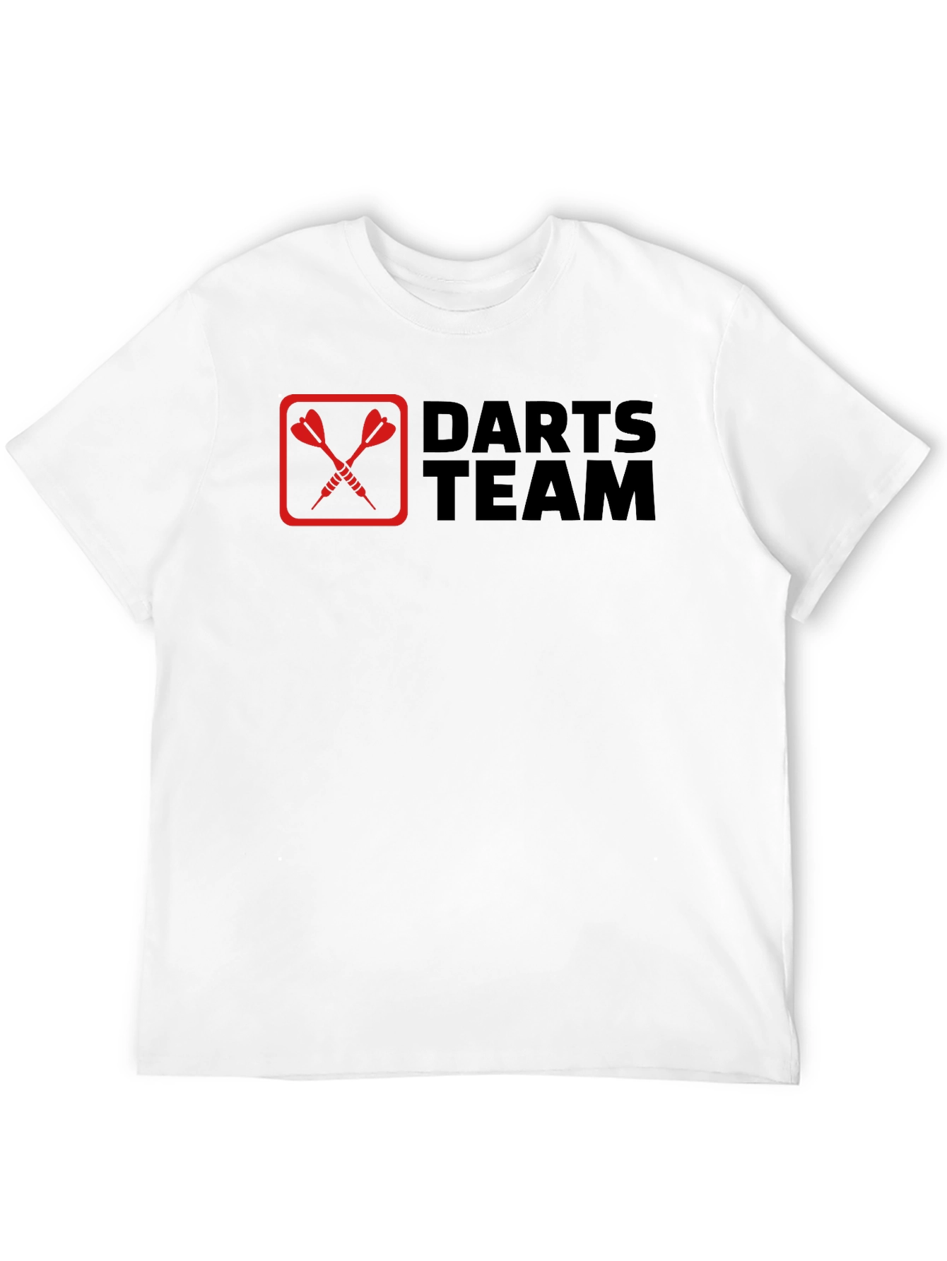 Darts Team Graphic Tee - Black Cotton T-Shirt
