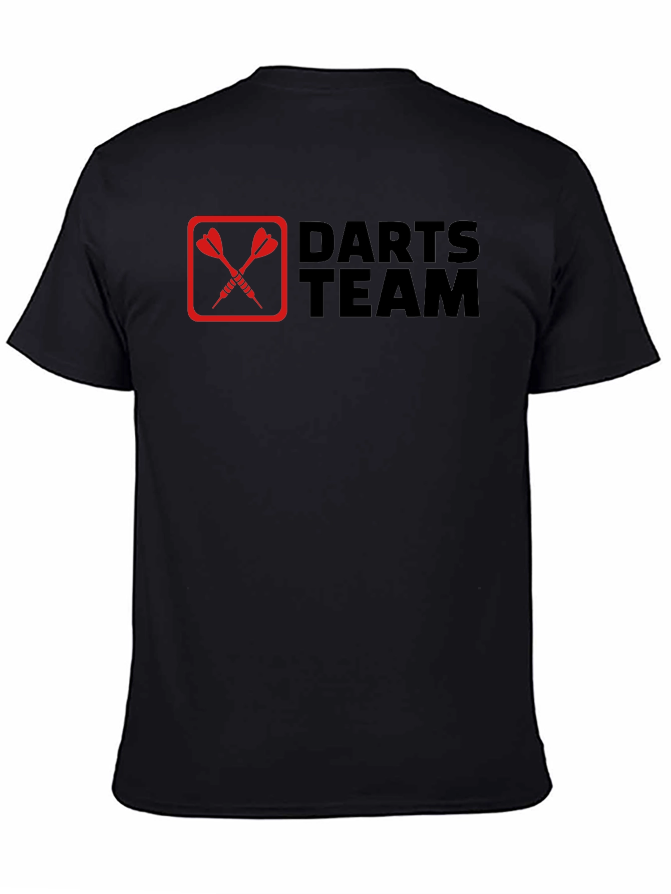 Darts Team Graphic Tee - Black Cotton T-Shirt