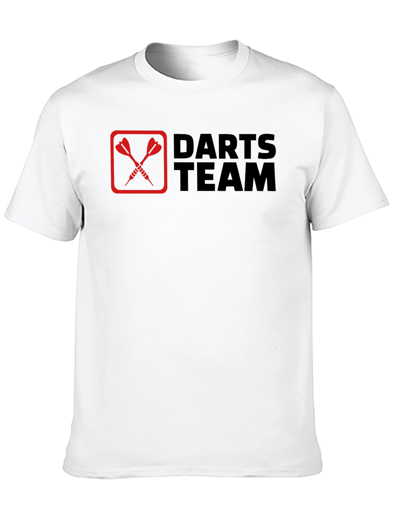 Darts Team Graphic Tee - Black Cotton T-Shirt