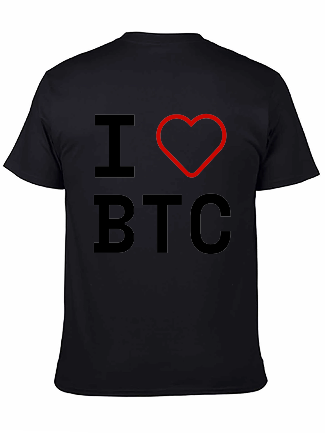 I Heart BTC Bitcoin Crypto T-Shirt