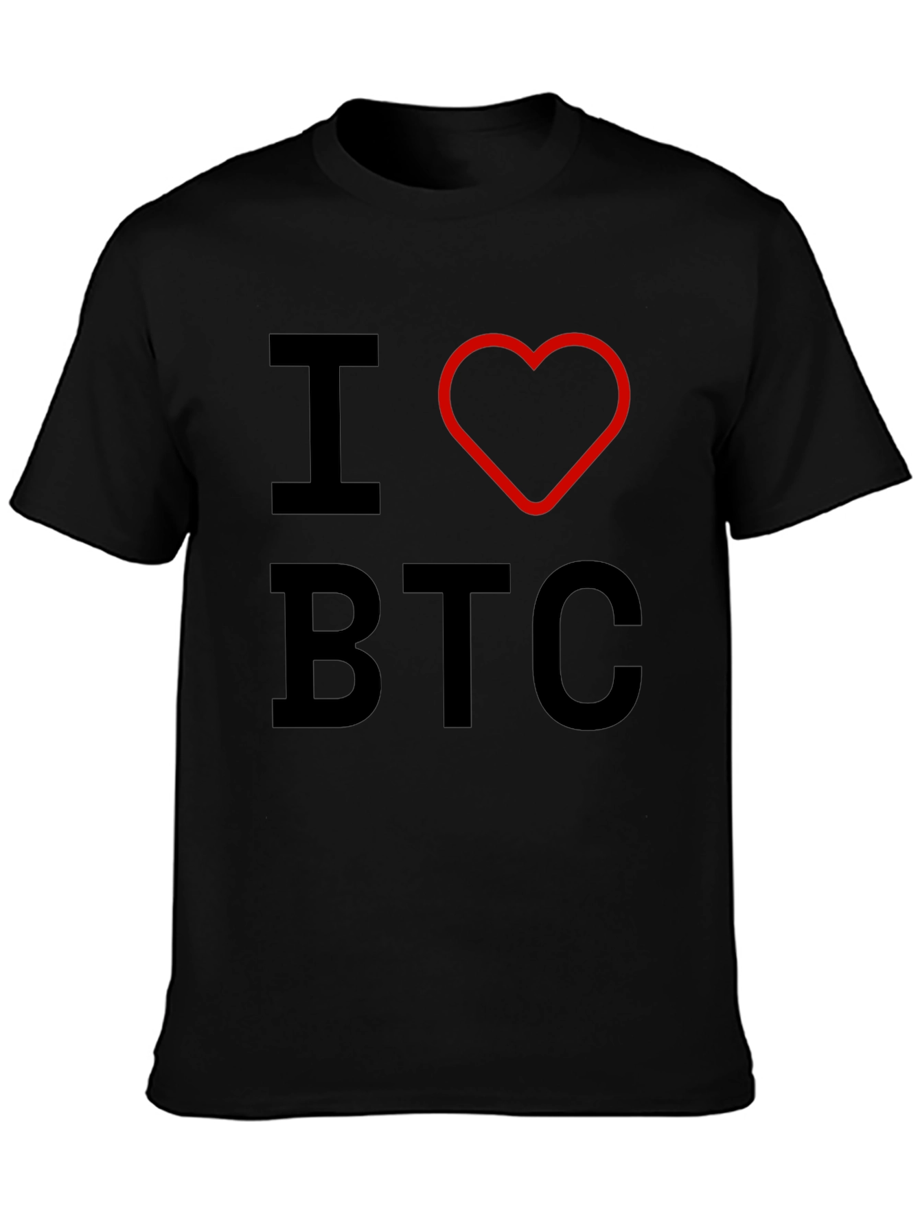 I Heart BTC Bitcoin Crypto T-Shirt