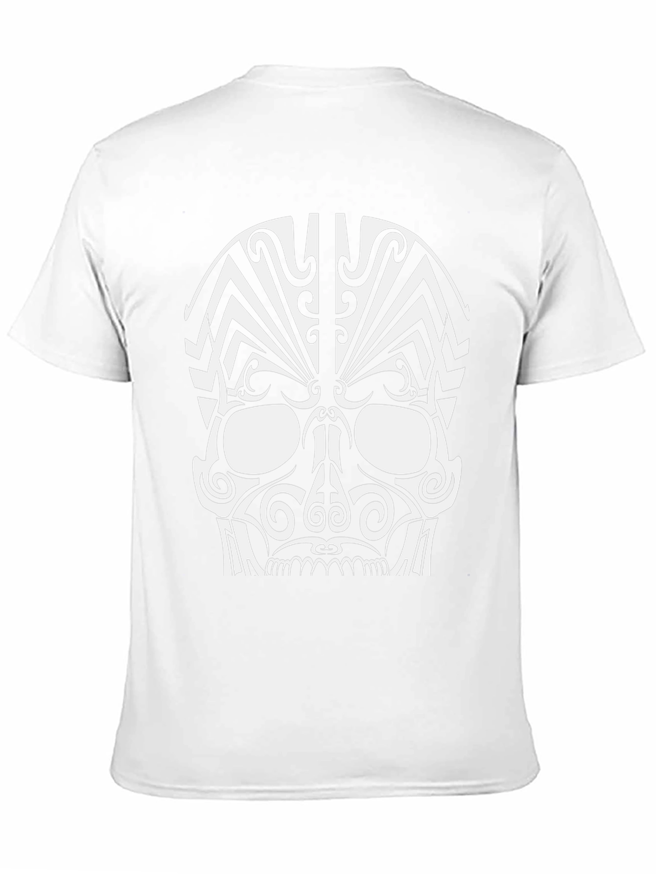 Tribal Skull Graphic Black T-Shirt