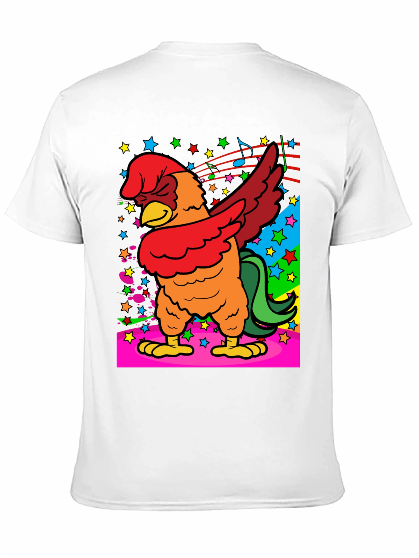 Dabbing Chicken Graphic Tee - Funky Bird T-Shirt