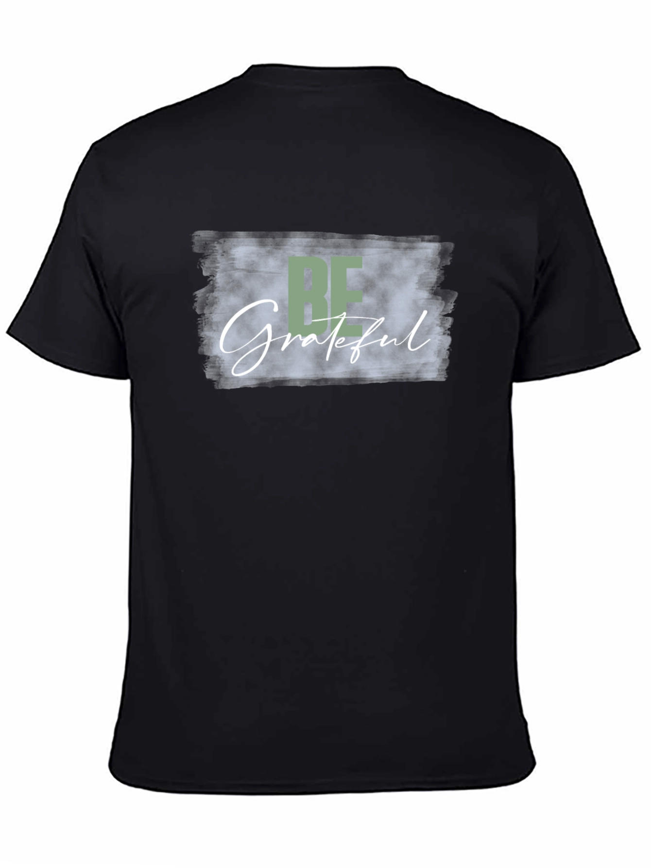 Be Grateful Black Graphic Tee