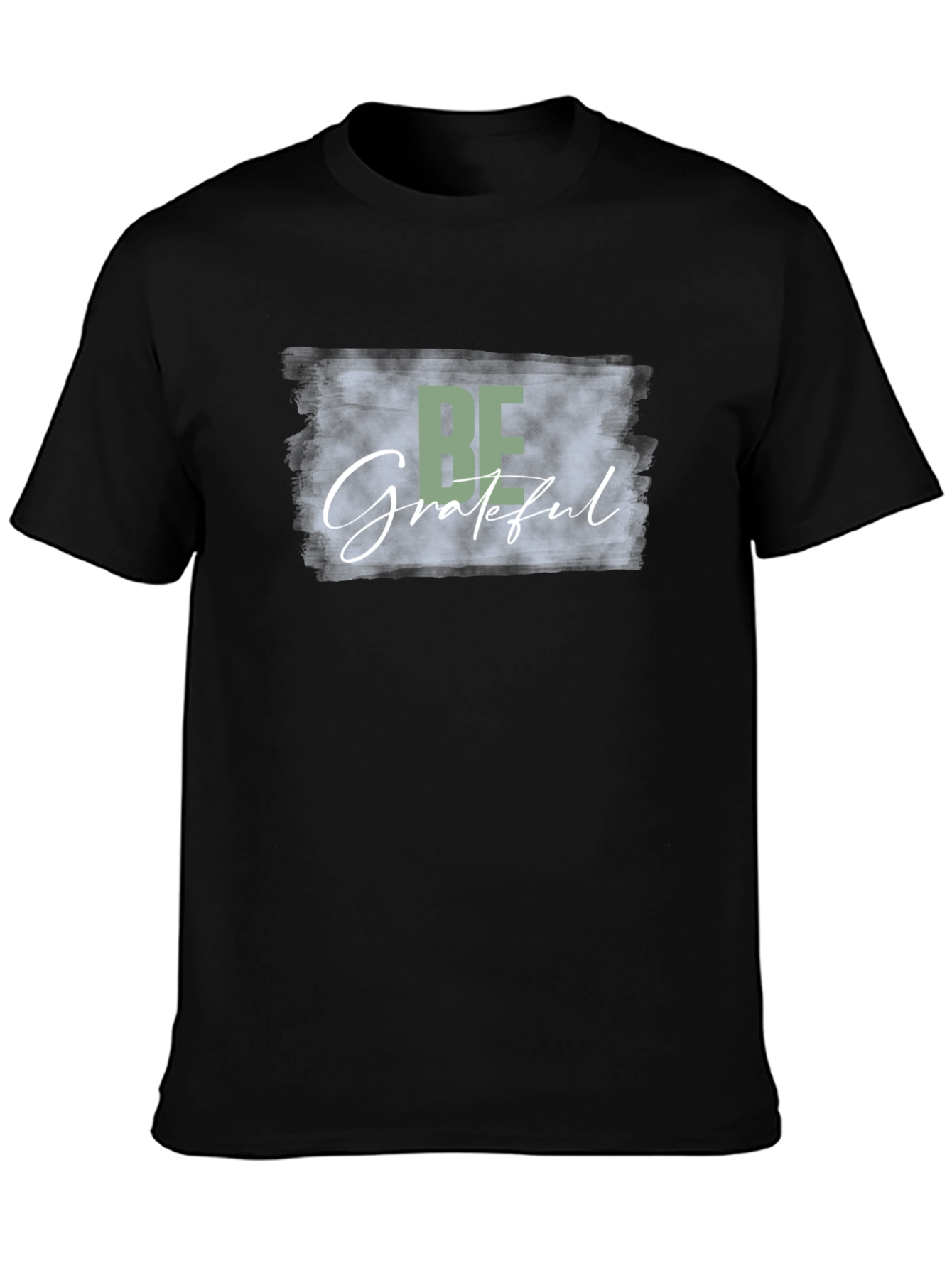 Be Grateful Black Graphic Tee