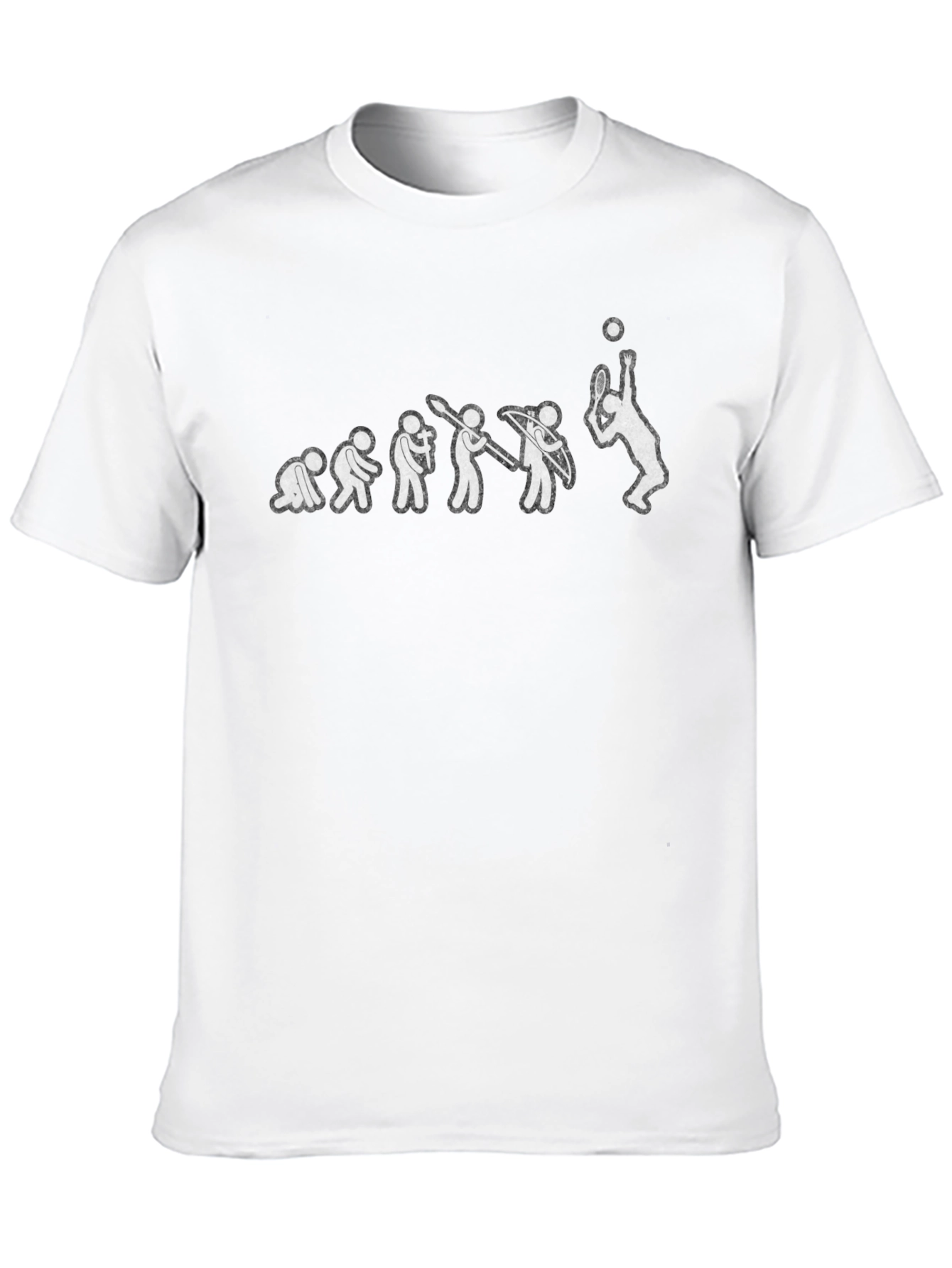Evolution of Tennis T-Shirt - Black Funny Design