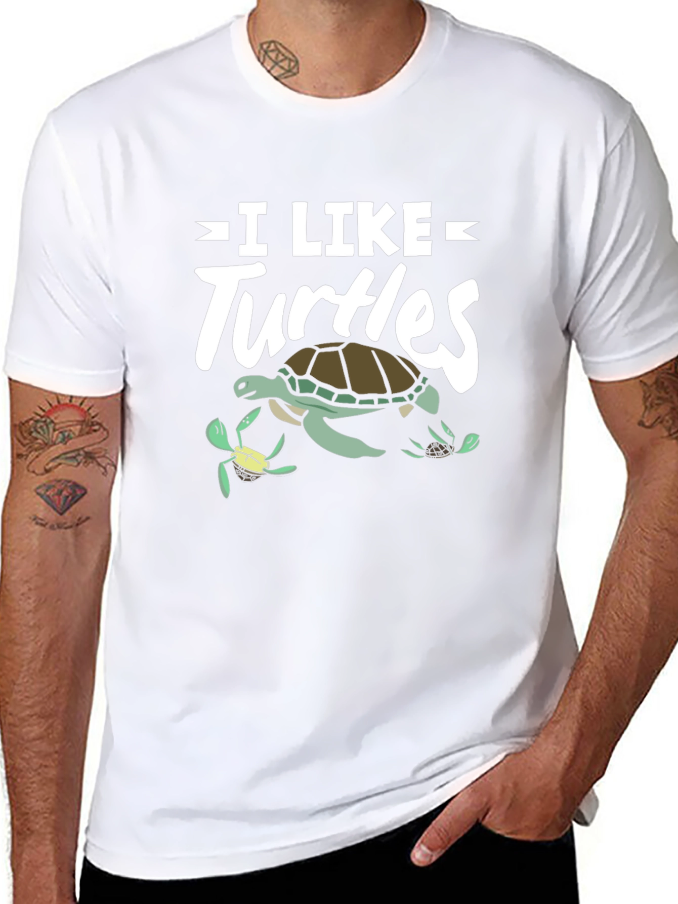 I Like Turtles T-Shirt Sea Turtle Graphic Tee