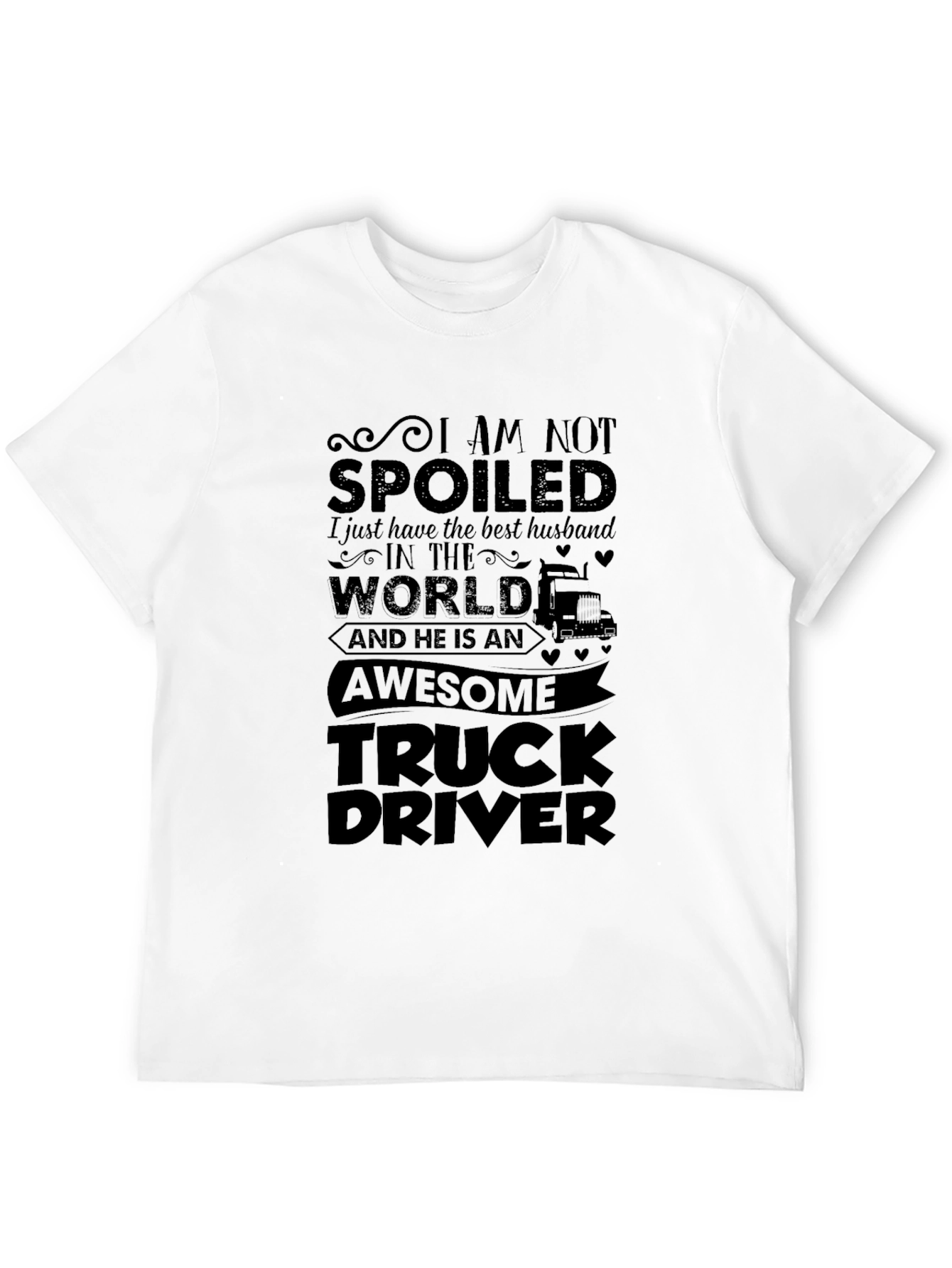 Awesome Truck Driver Husband Graphic Tee