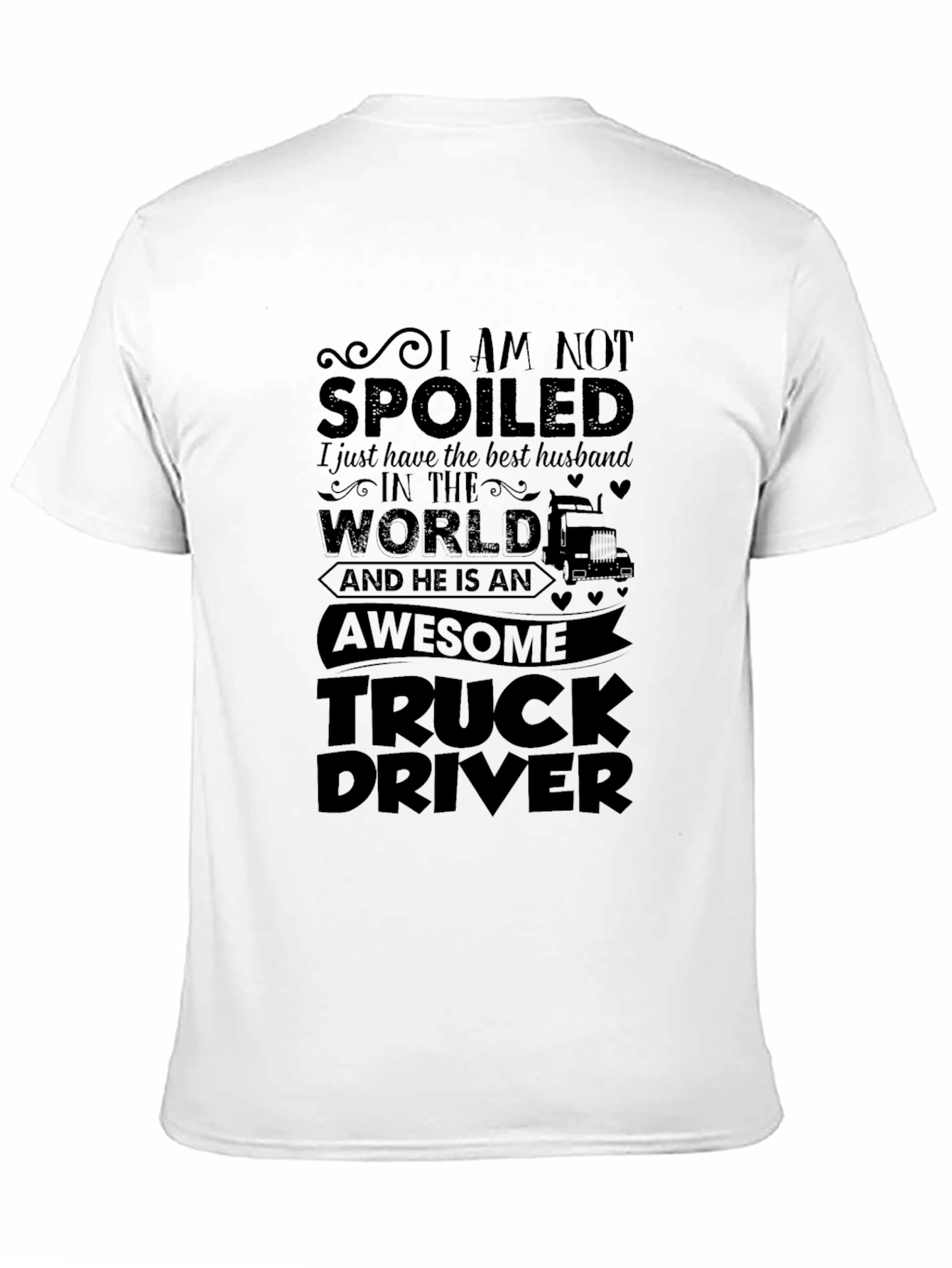 Awesome Truck Driver Husband Graphic Tee